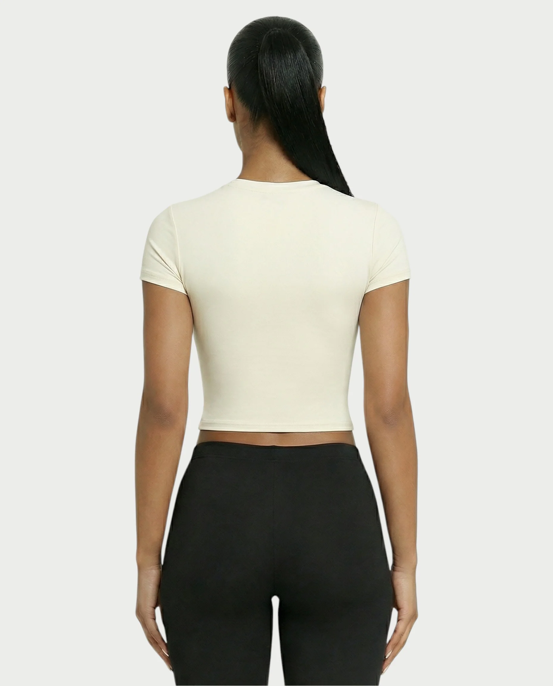 Crew Neck Slim-Fit Top - Image 18