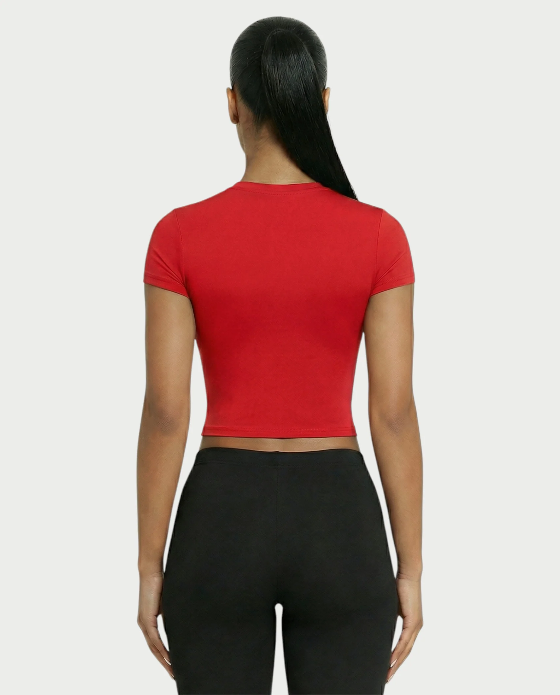 Crew Neck Slim-Fit Top - Image 22