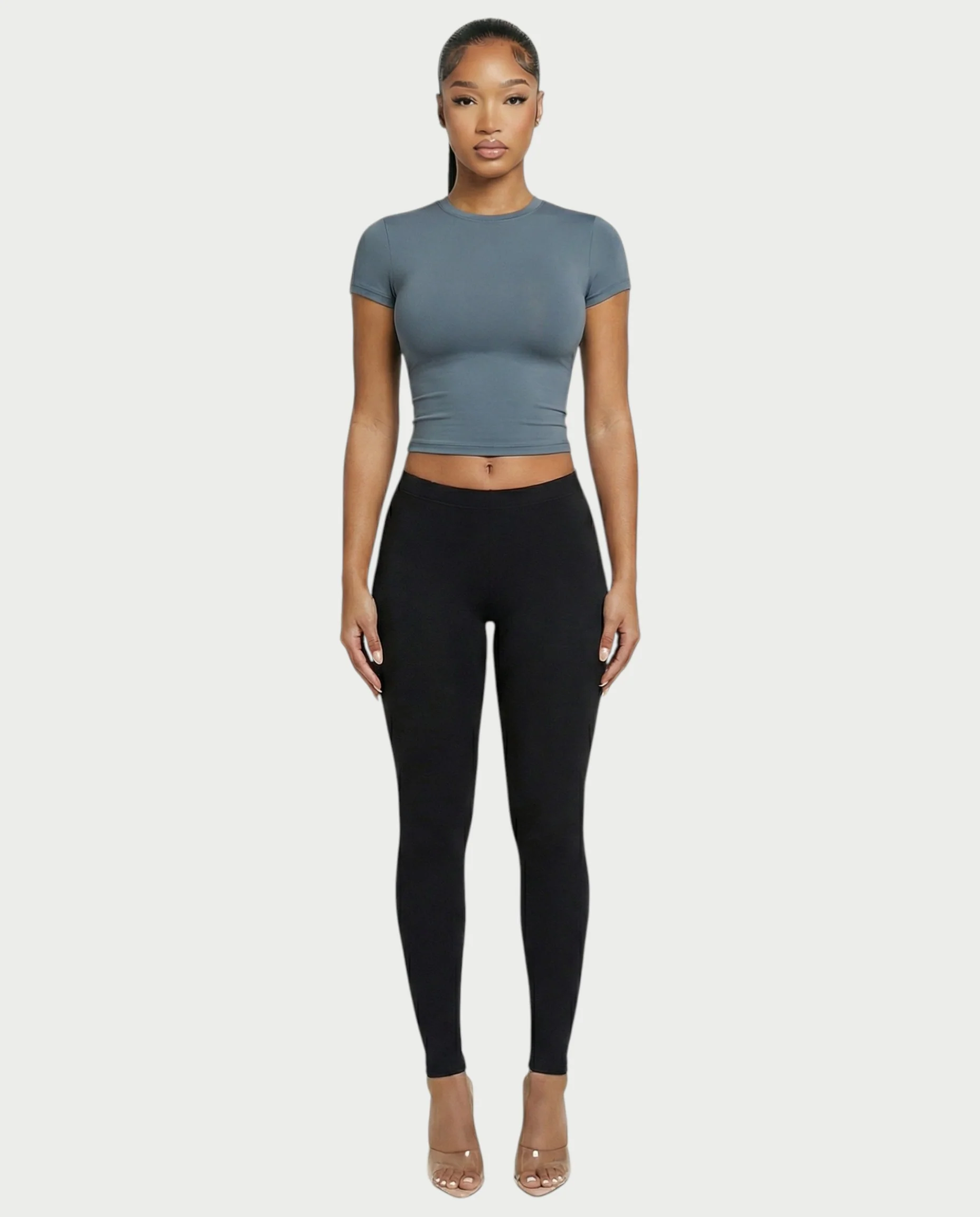 Crew Neck Slim-Fit Top - Image 8
