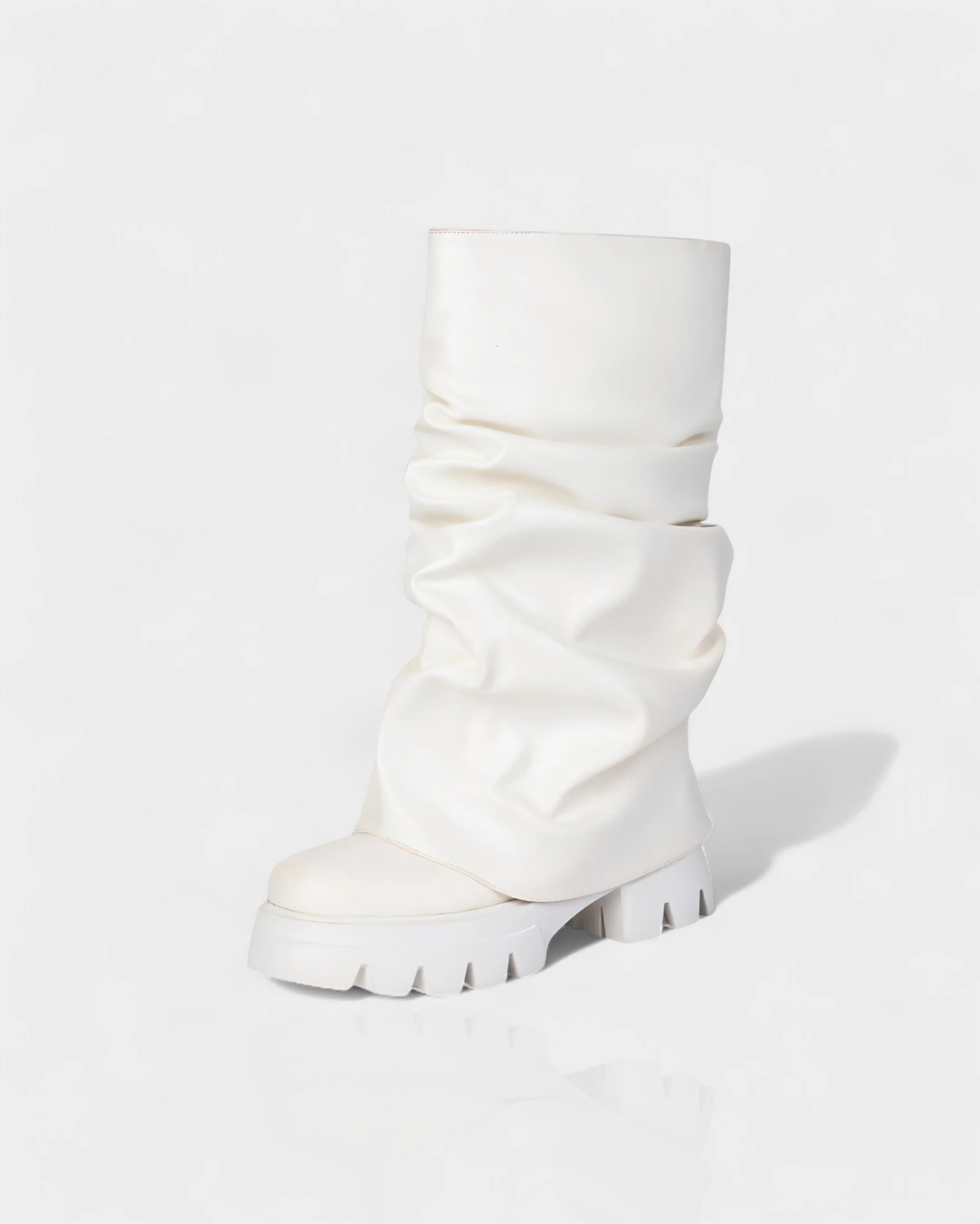 CRISTINA Slouchy Platform Mid-Calf Boots - Image 10