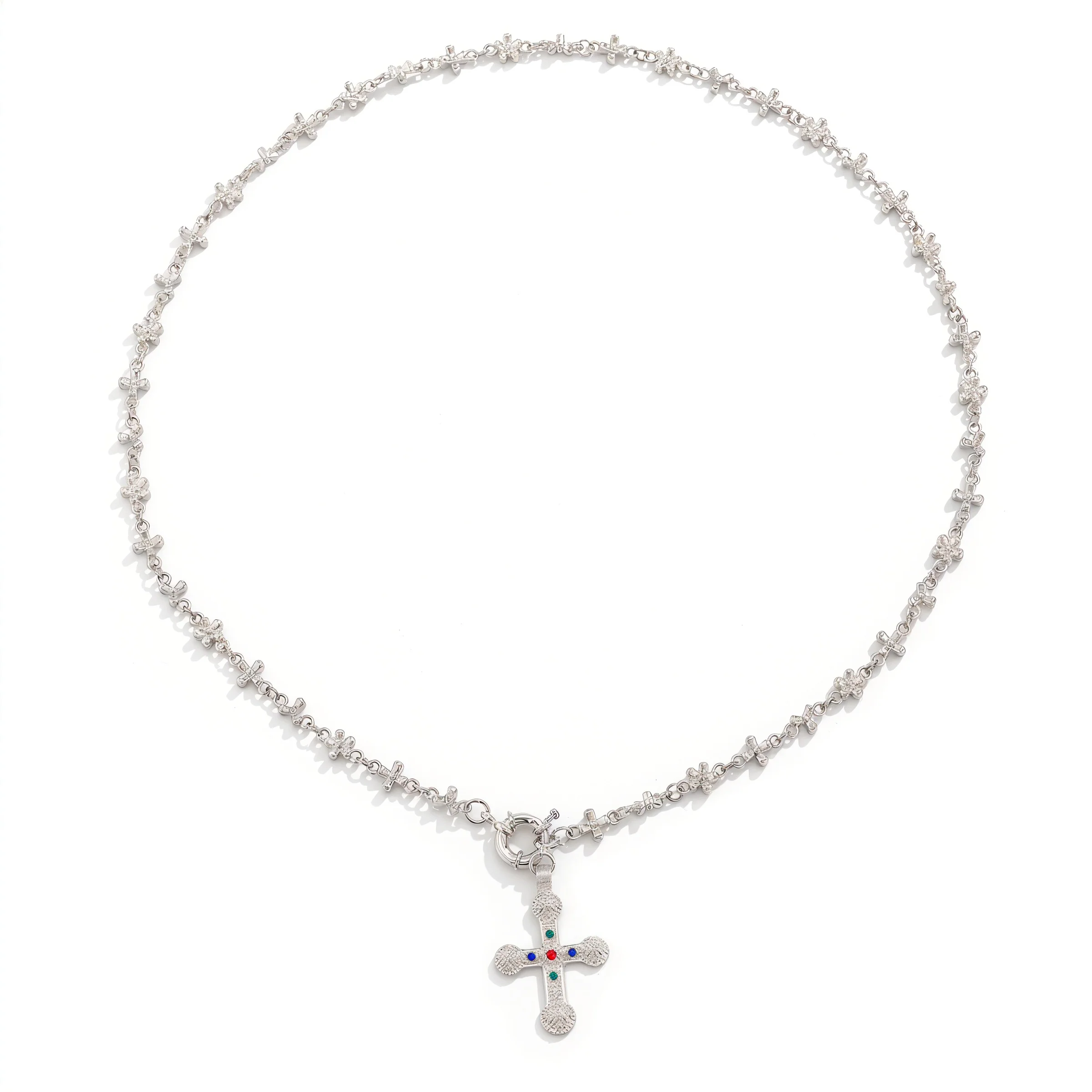 Cross Link Chain Necklace - Image 4