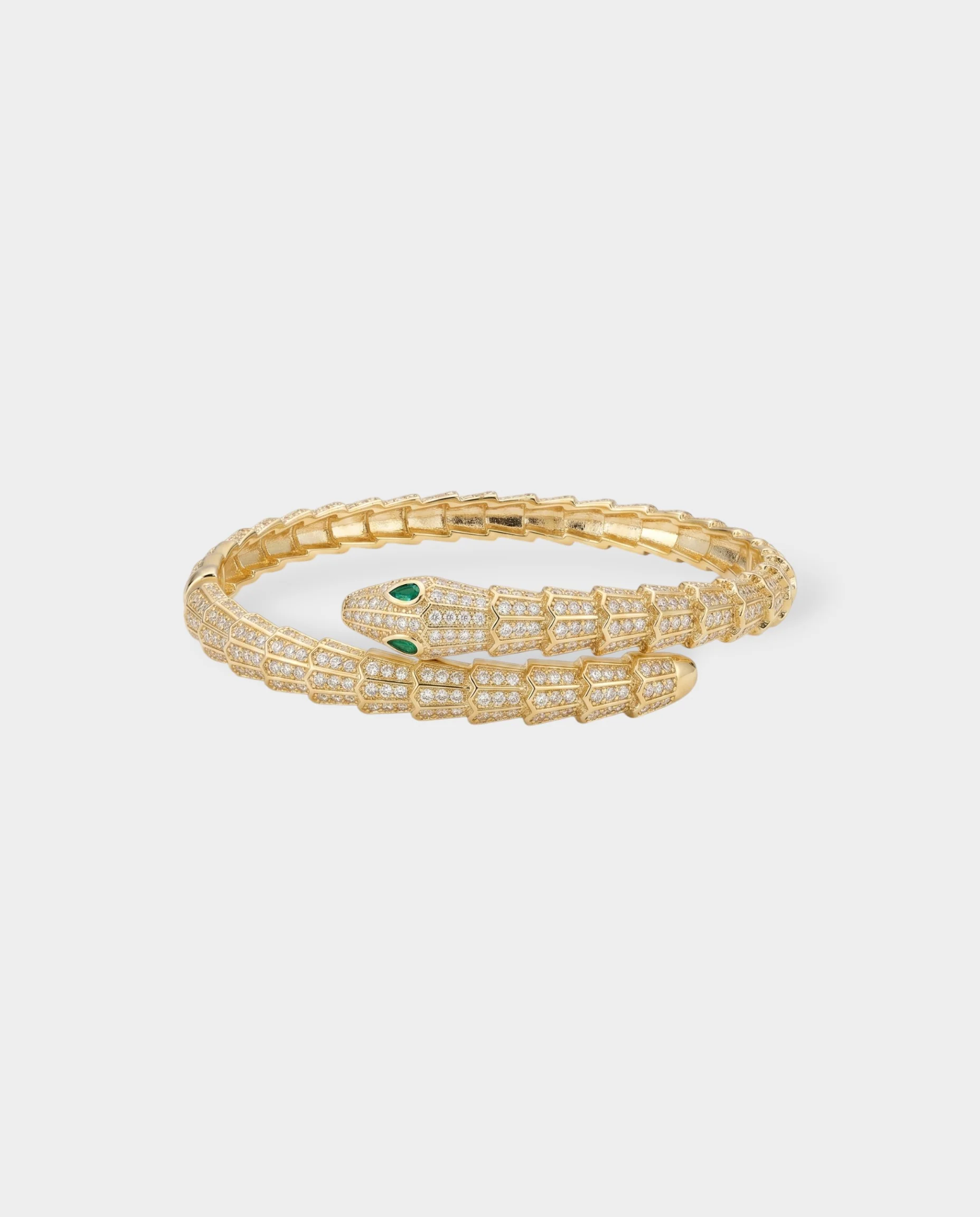 Crystal Pavé Snake Wrap Bracelet - Image 2
