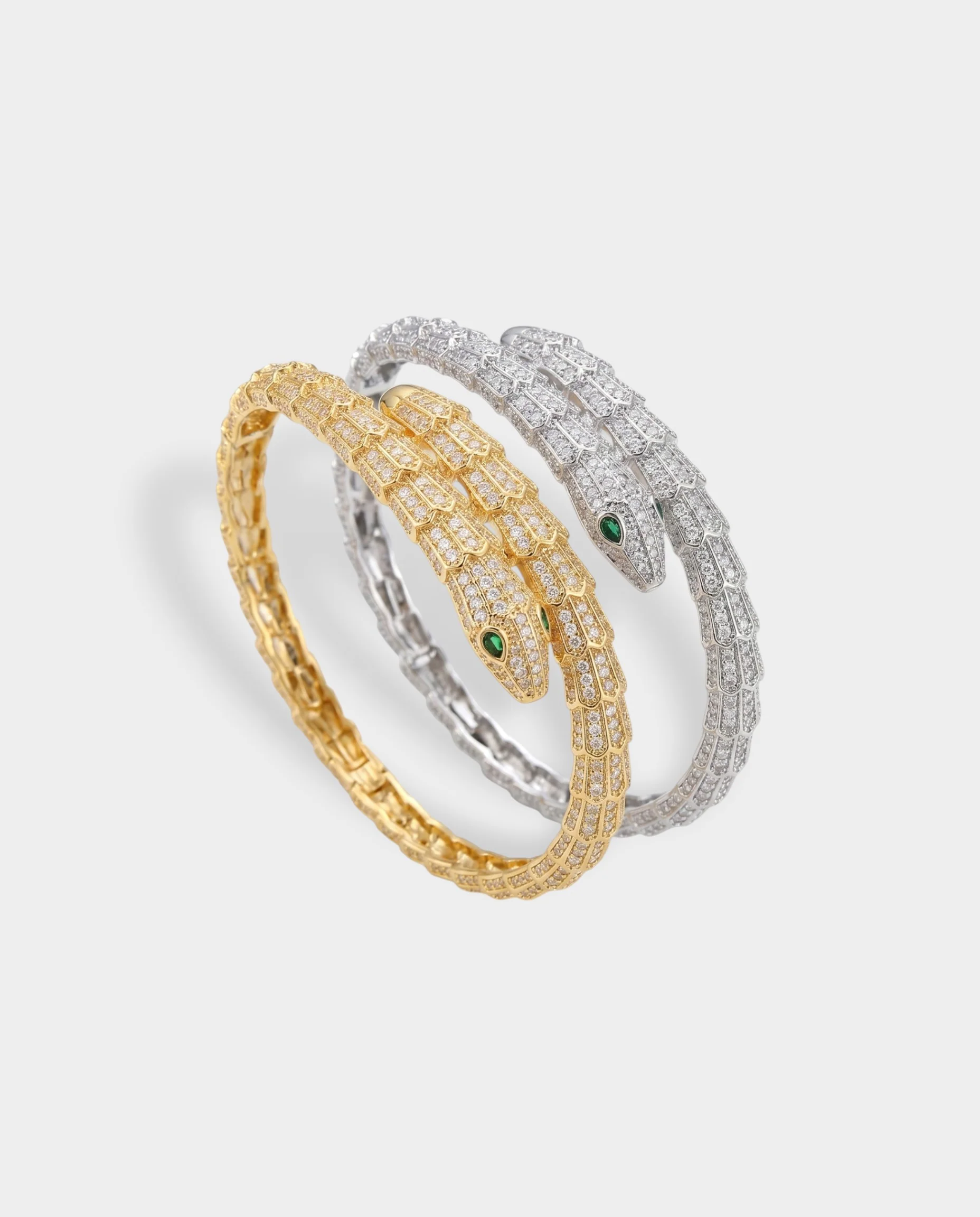 Crystal Pavé Snake Wrap Bracelet - Image 3