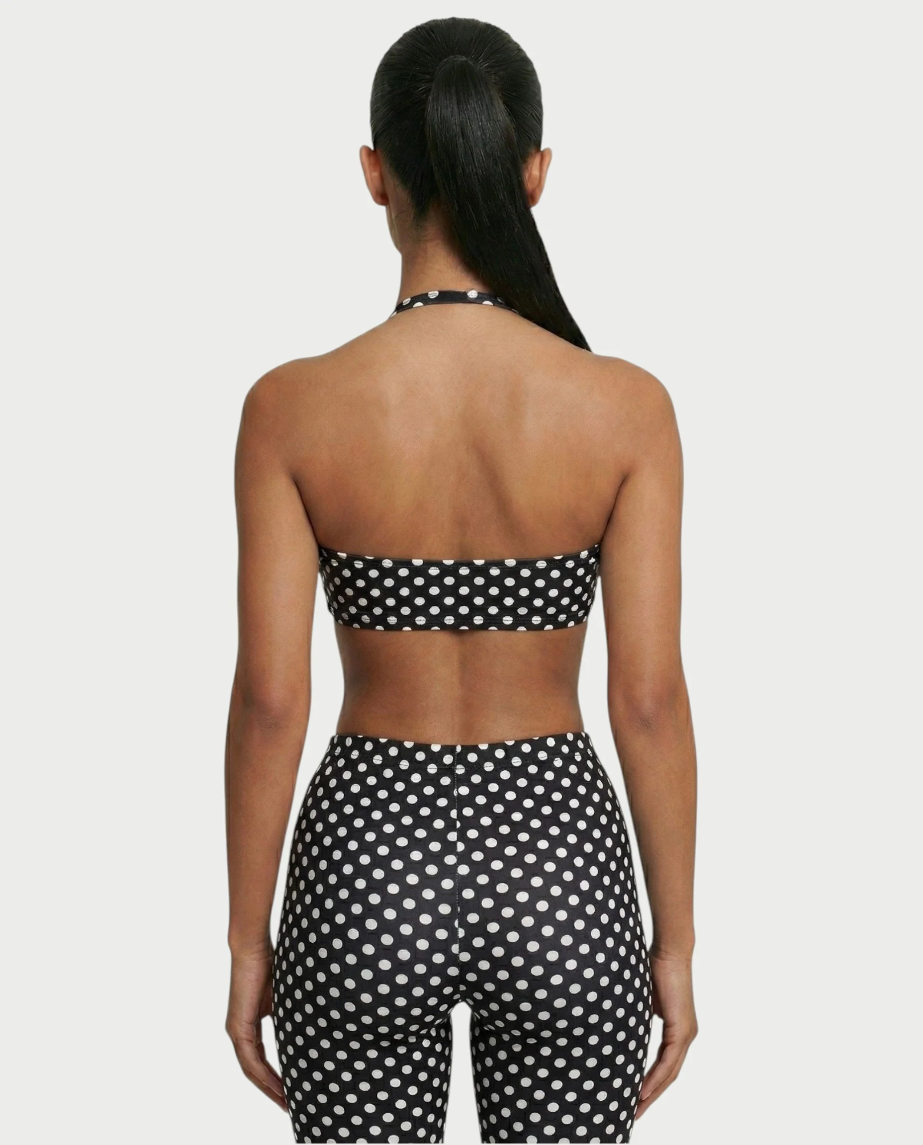 DARYA Polka Dot Bandeau Halter Top & Capri Pants Set - Image 15