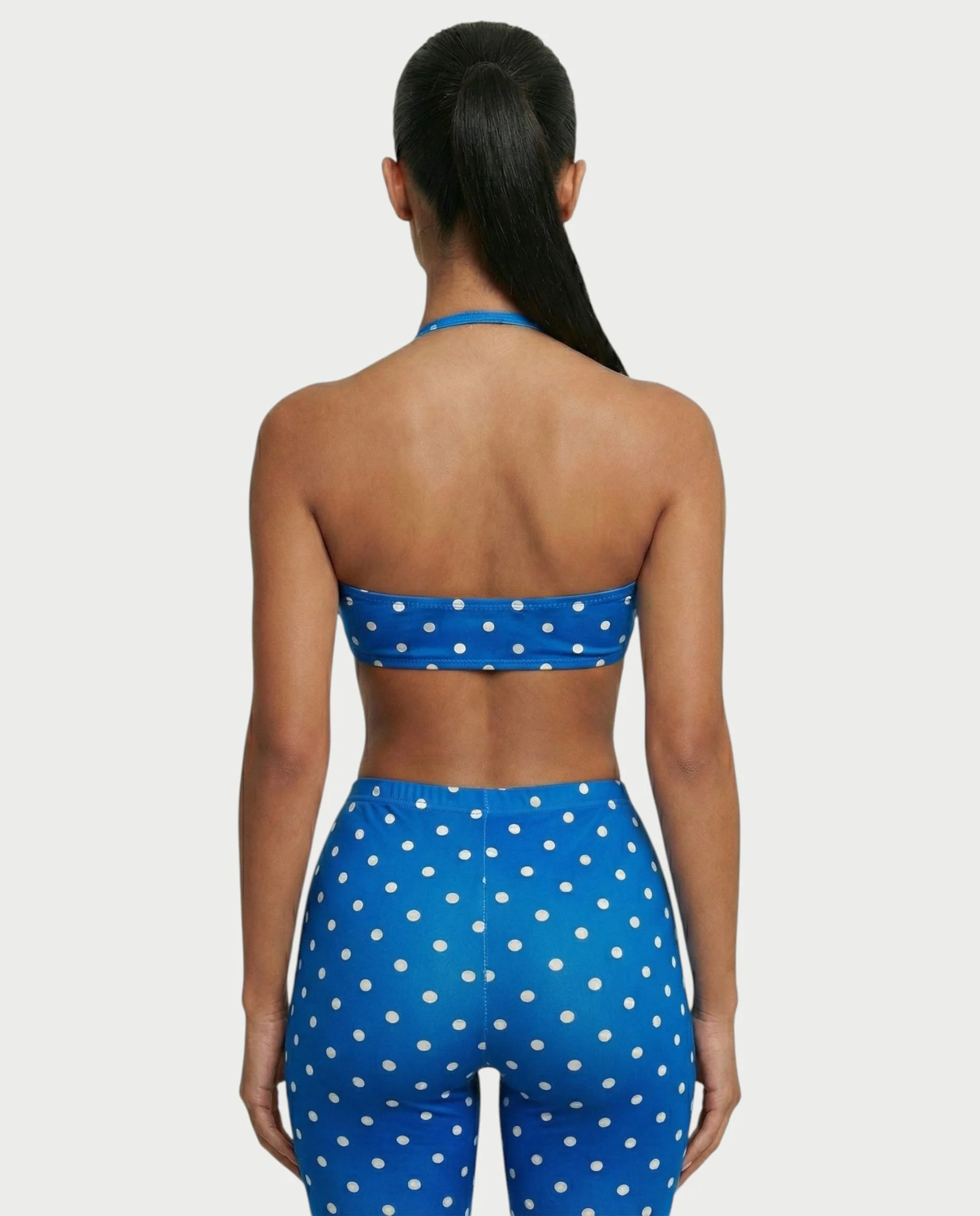 DARYA Polka Dot Bandeau Halter Top & Capri Pants Set - Image 20
