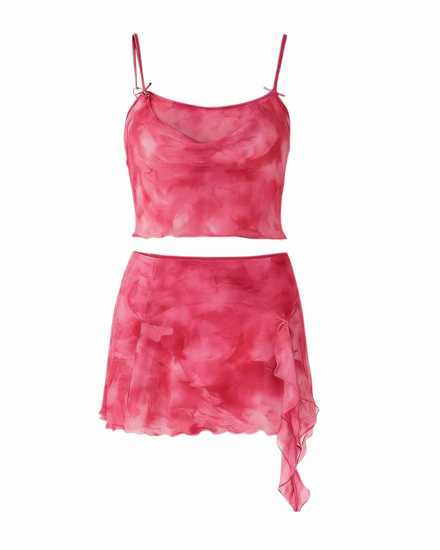 DELILAH Camisole Top & Ruffle Mini Skirt Set - Image 5