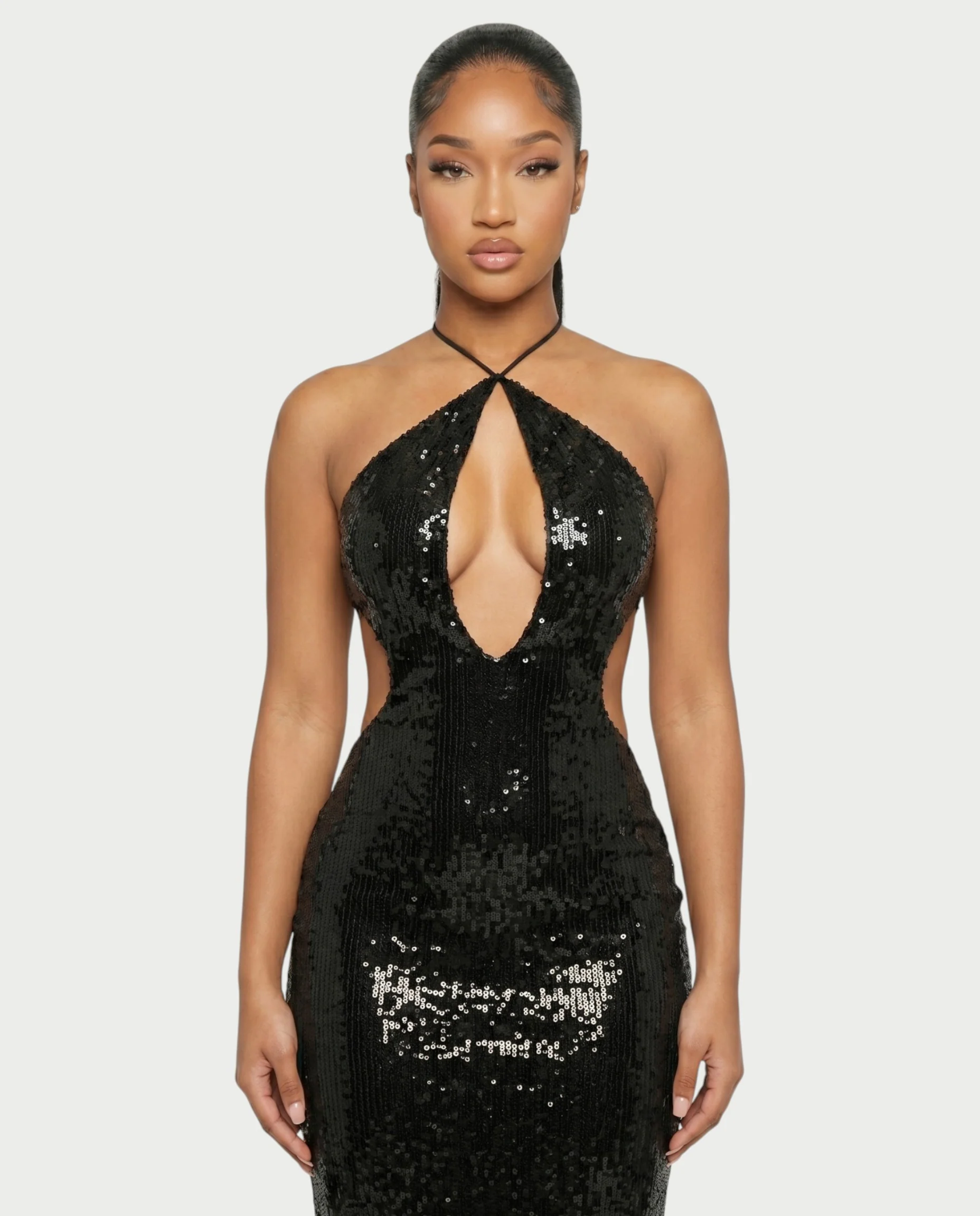 DELYA Sequin Backless Maxi Dress - Image 4