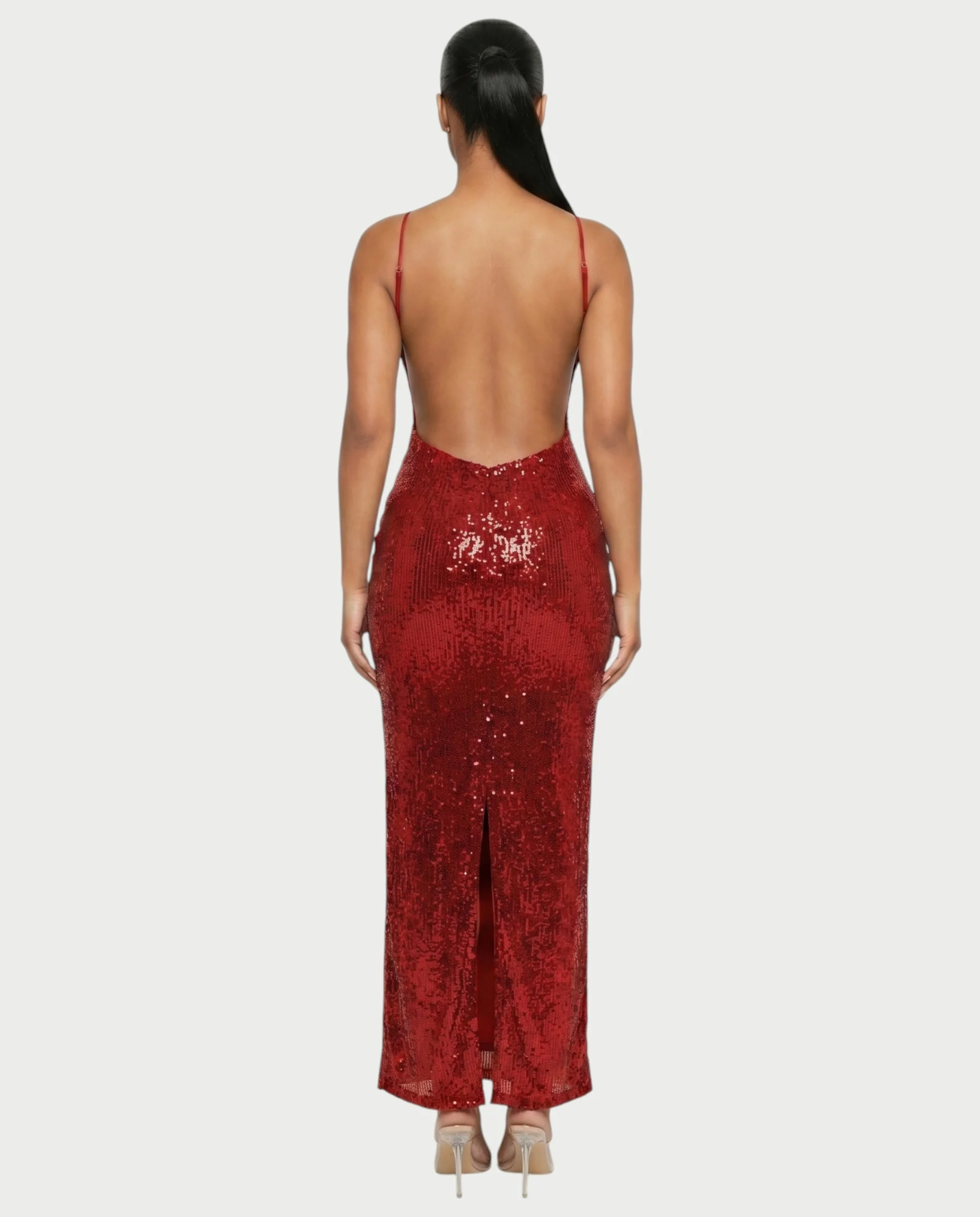 DELYA Sequin Backless Maxi Dress - Image 7