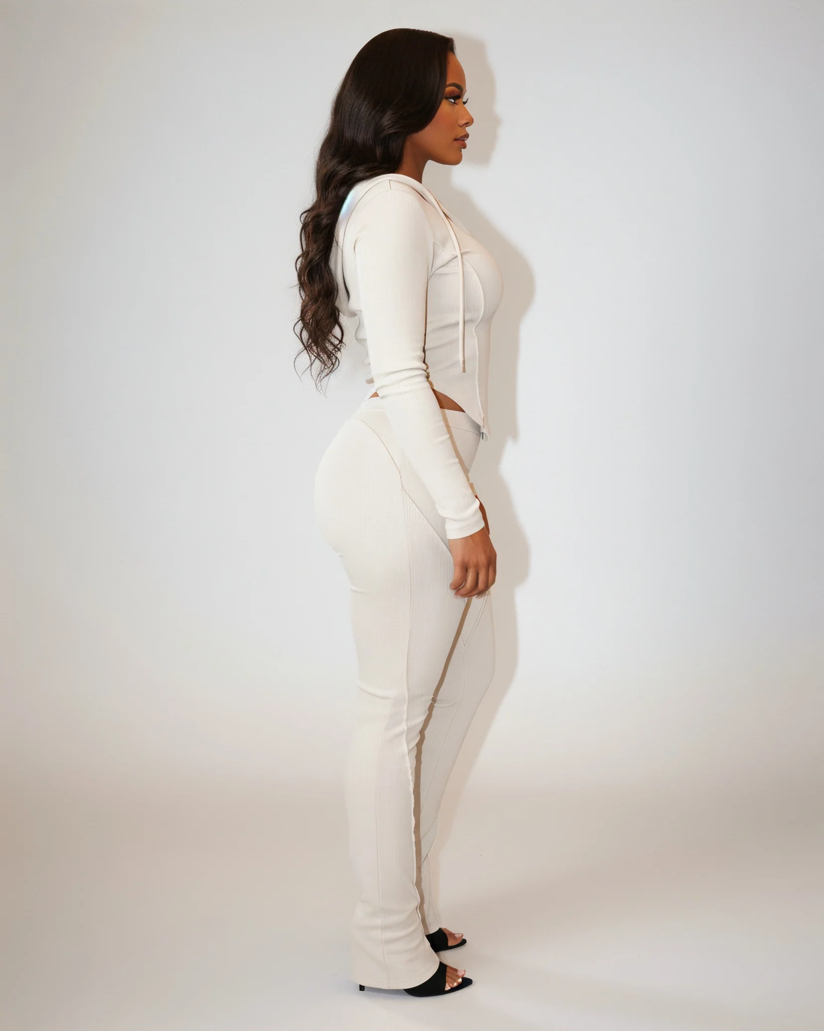 EDNA Zip-Front Hooded Top & Pants Set - Image 7