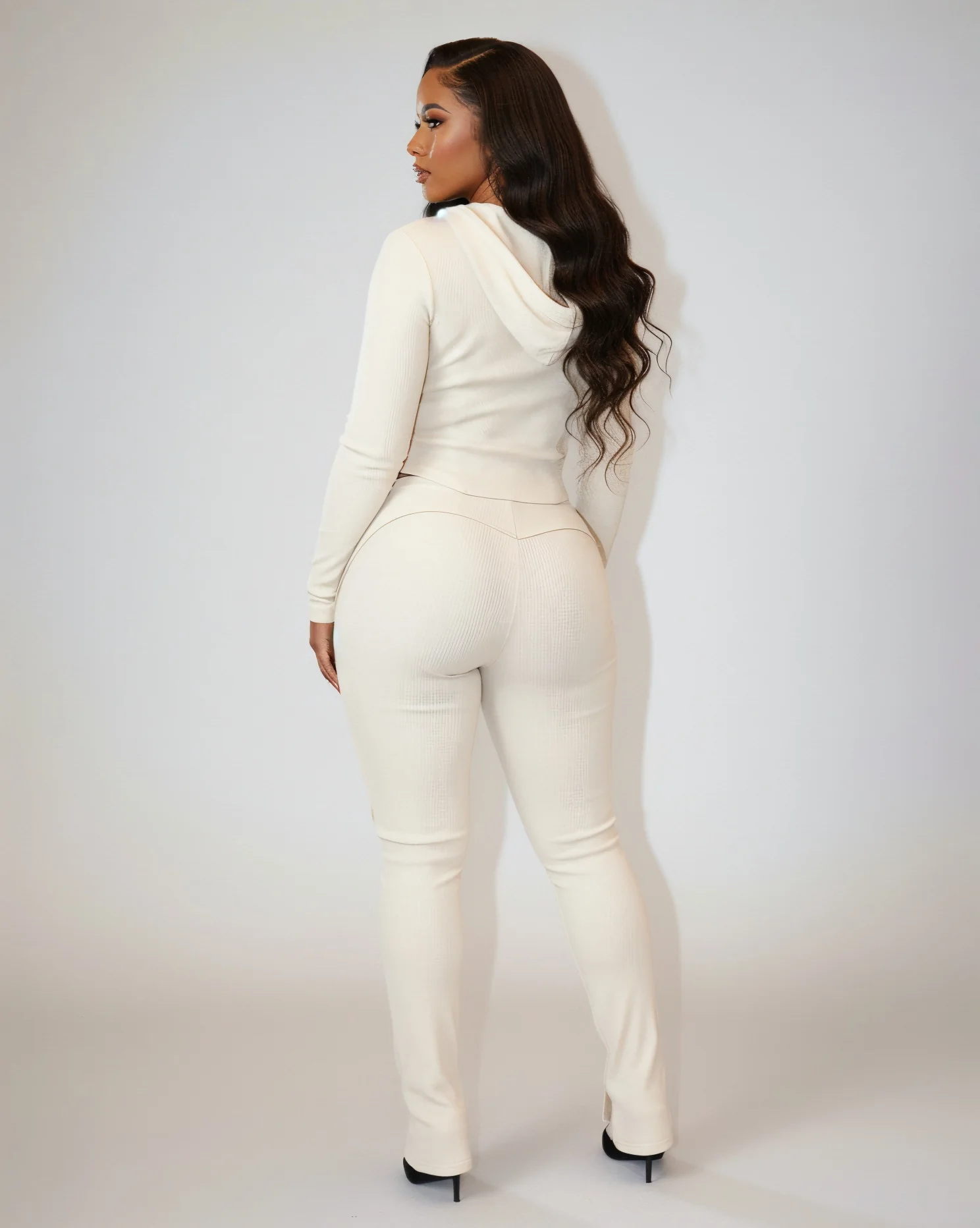 EDNA Zip-Front Hooded Top & Pants Set - Image 8