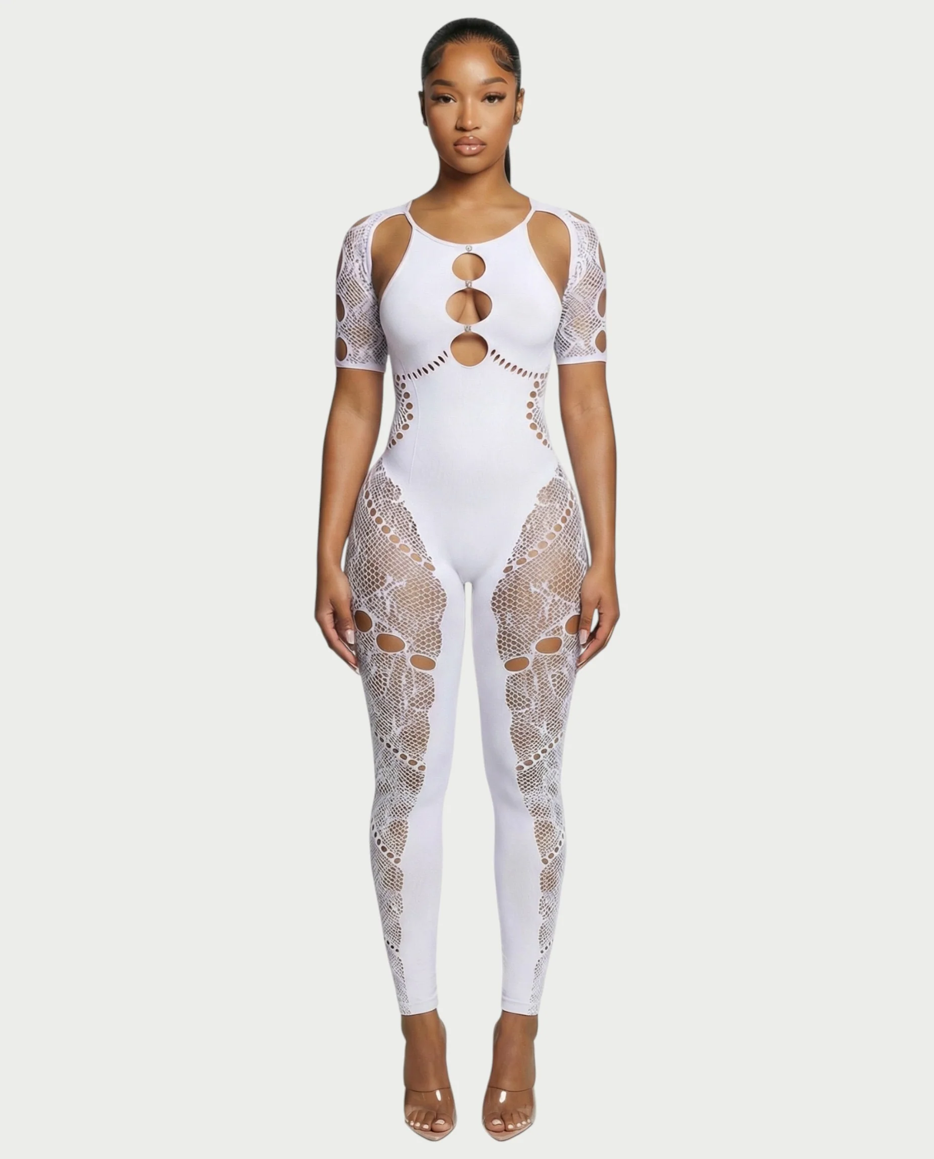 ELISE Cutout Rhinestone Jumpsuit - Image 11