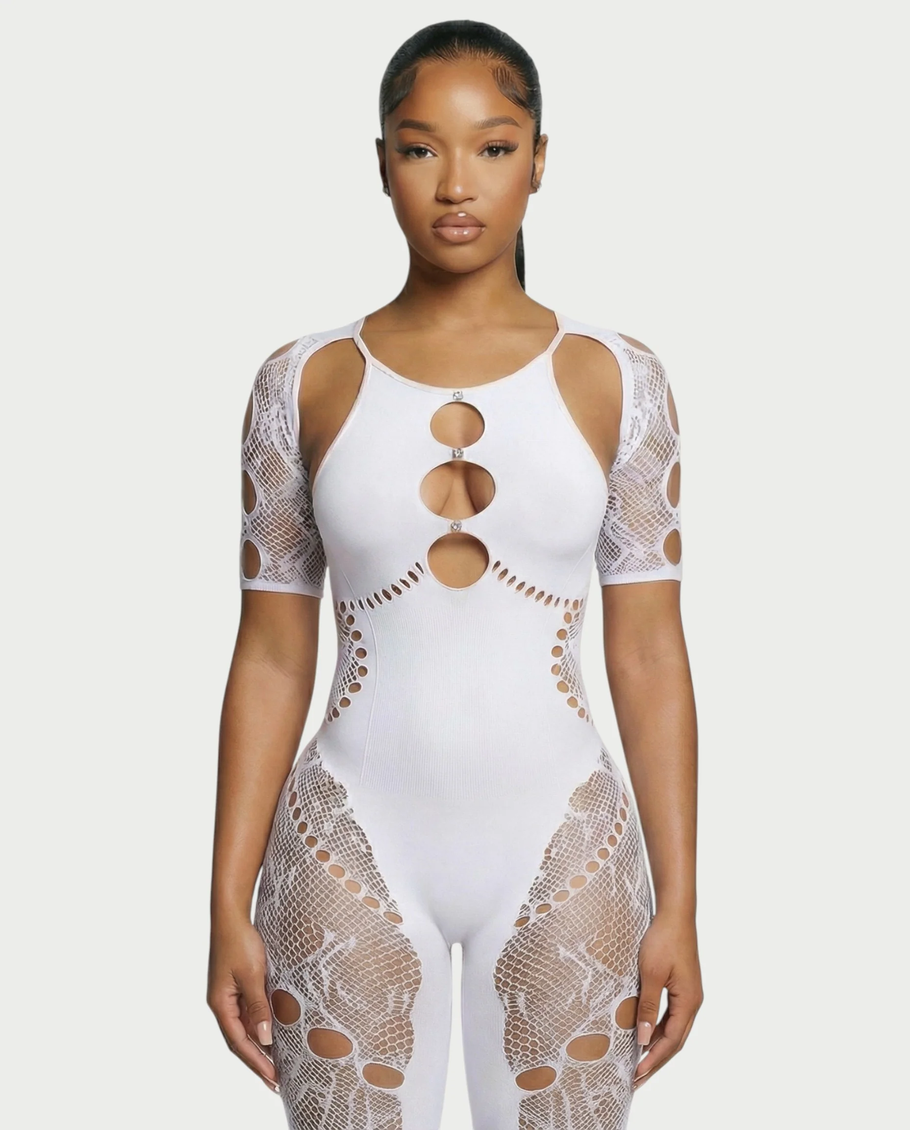 ELISE Cutout Rhinestone Jumpsuit - Image 14