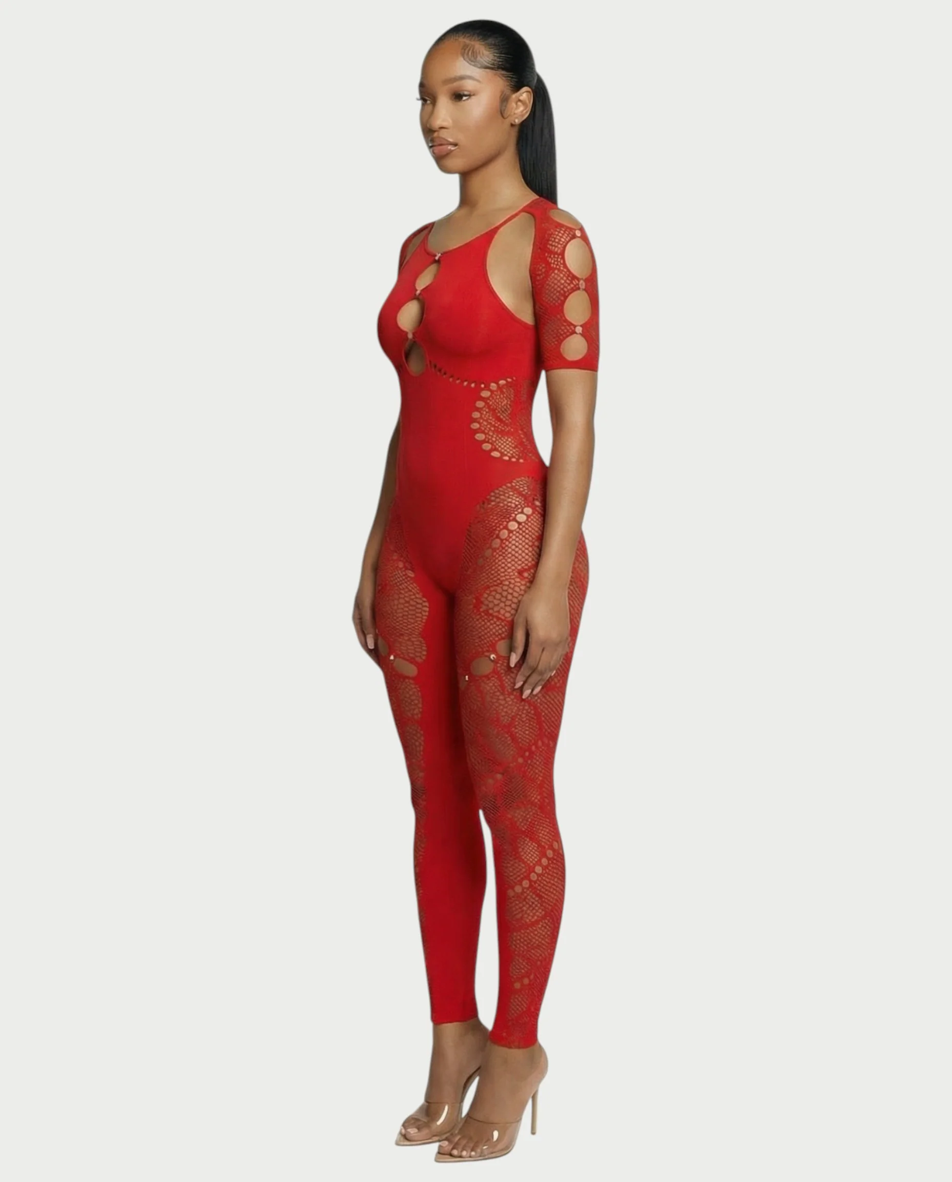 ELISE Cutout Rhinestone Jumpsuit - Image 8