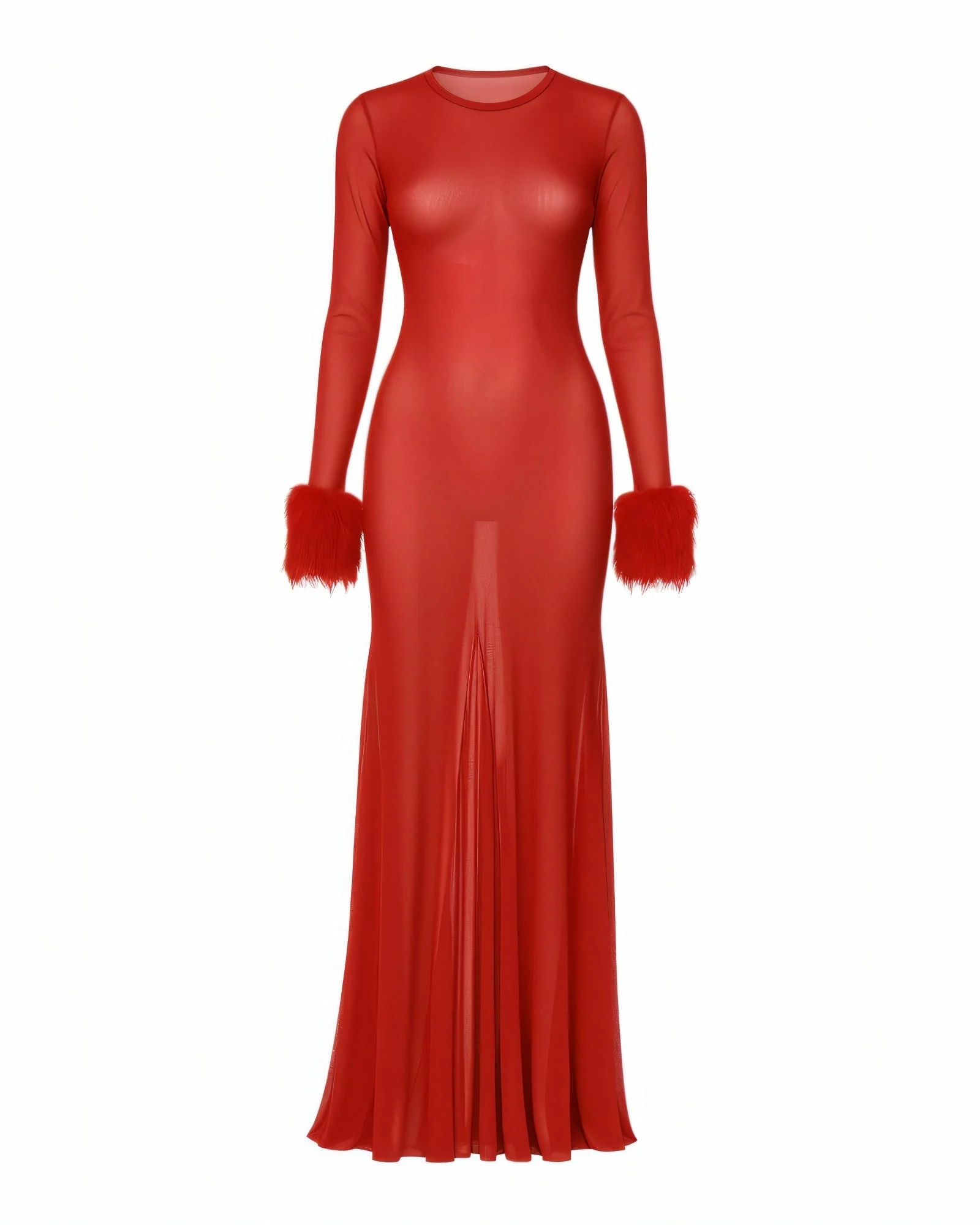 ELLA Sheer Mesh Maxi Dress - Image 5