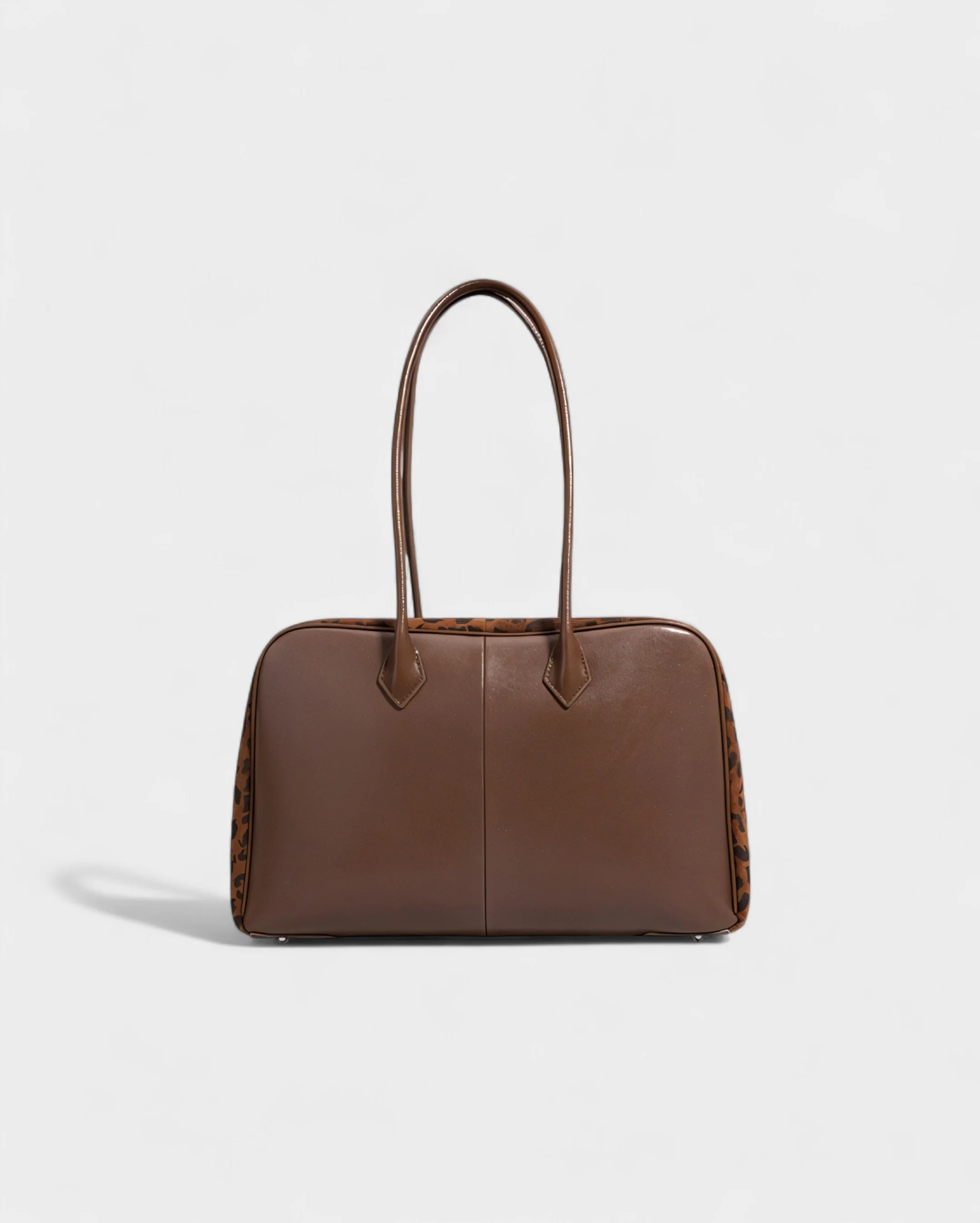 ELVINA Leopard Top-Handle Bag - Image 8