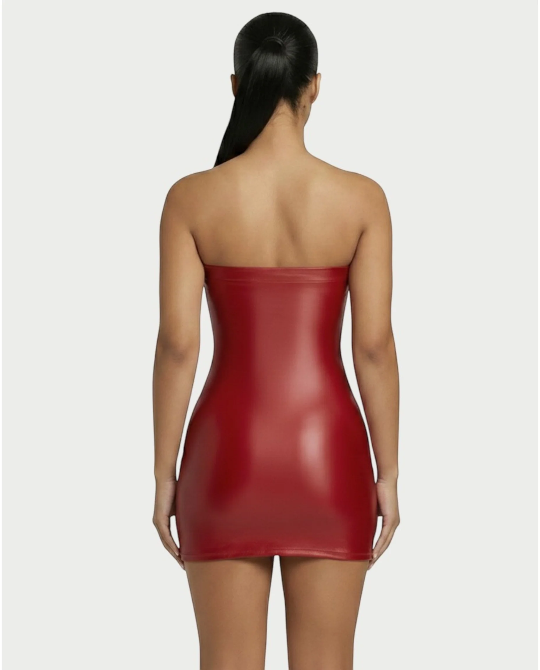 EVELORE Satin Tube Bodycon Mini Dress - Image 10