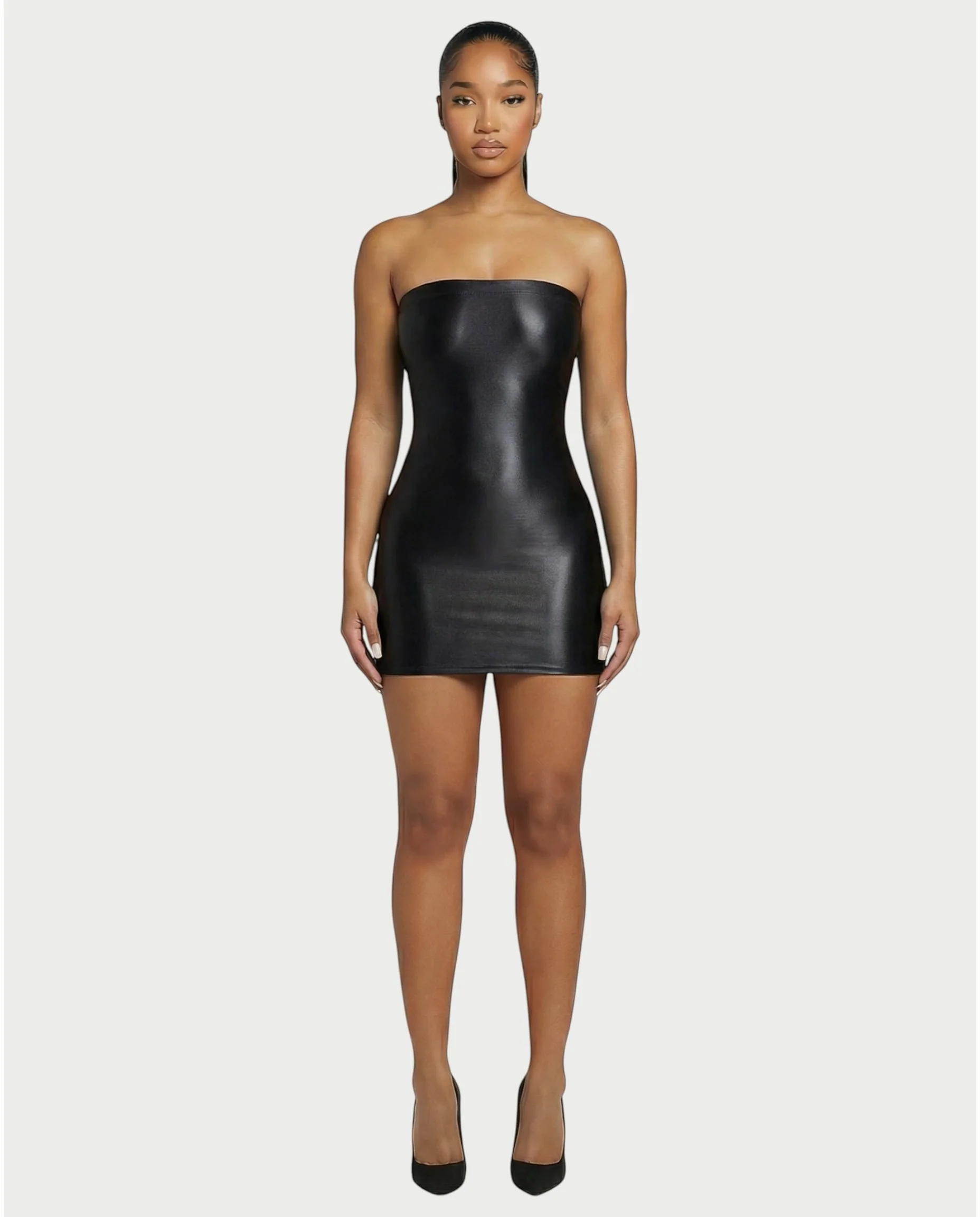 EVELORE Satin Tube Bodycon Mini Dress - Image 16