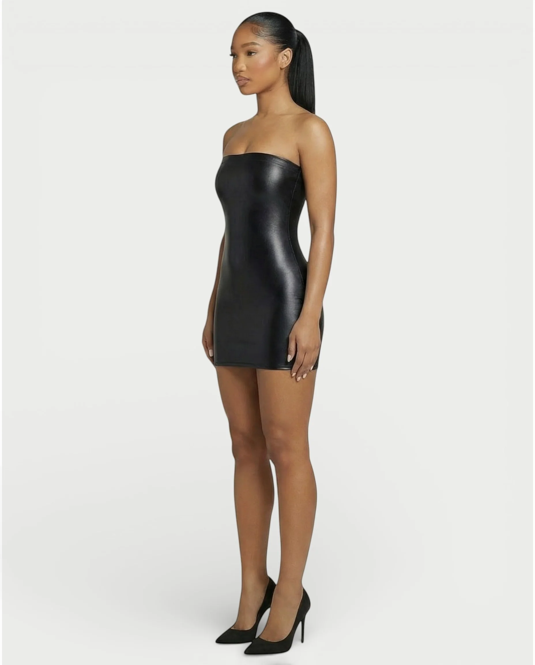 EVELORE Satin Tube Bodycon Mini Dress - Image 18