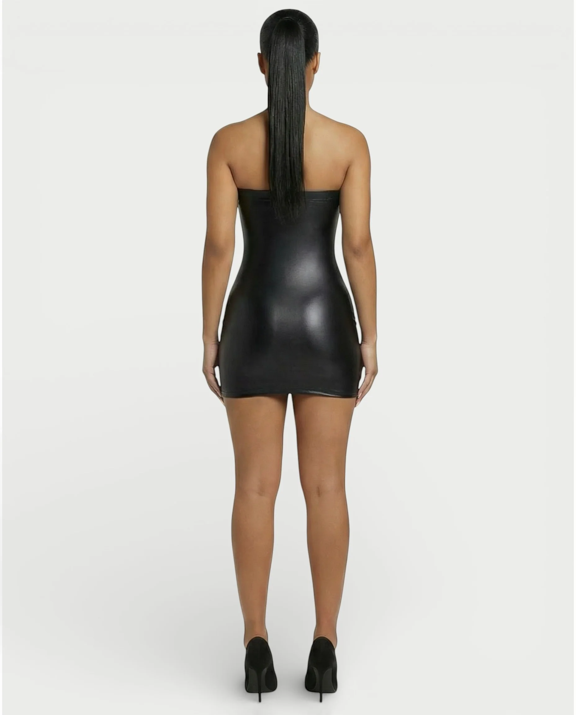 EVELORE Satin Tube Bodycon Mini Dress - Image 19