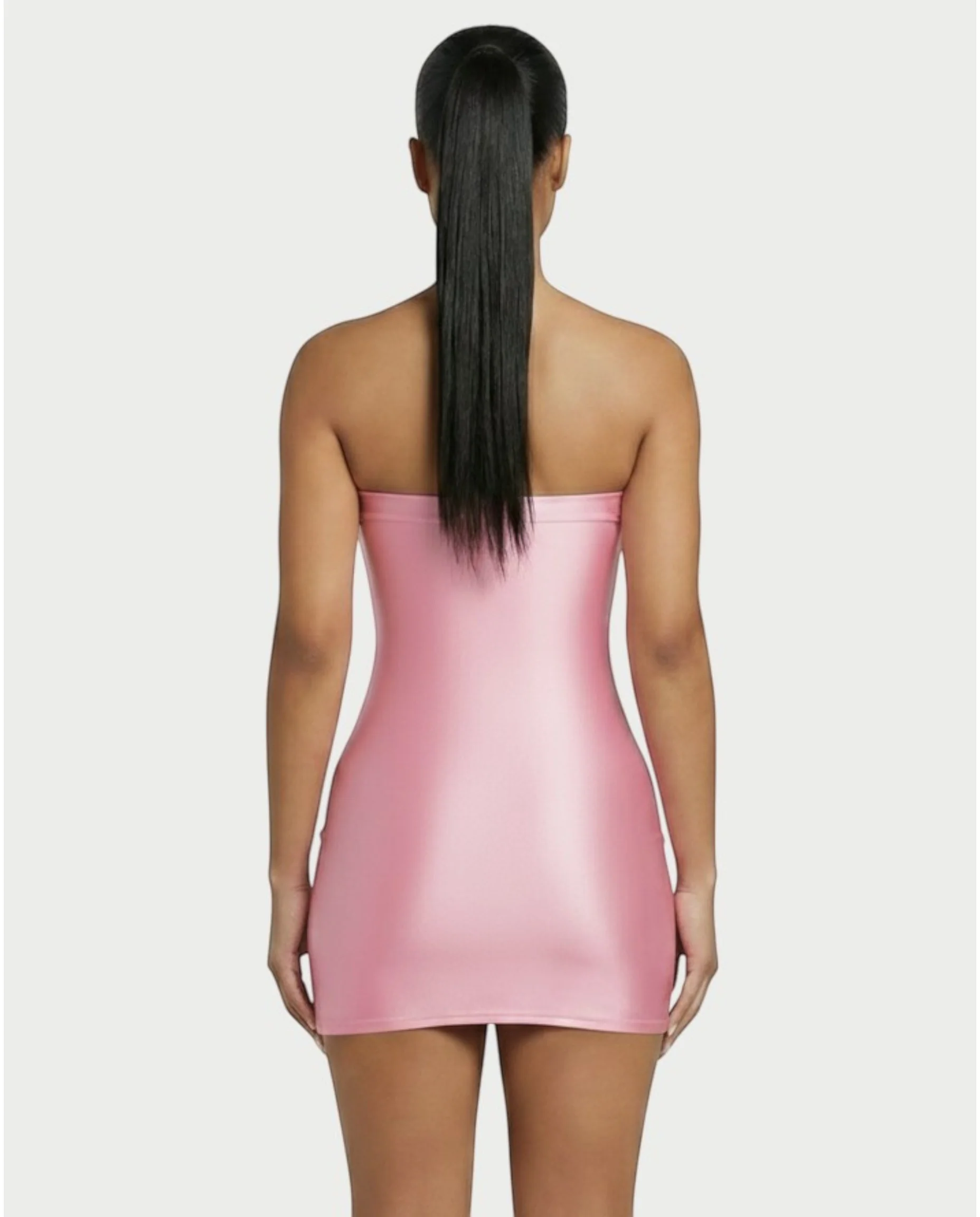 EVELORE Satin Tube Bodycon Mini Dress - Image 5