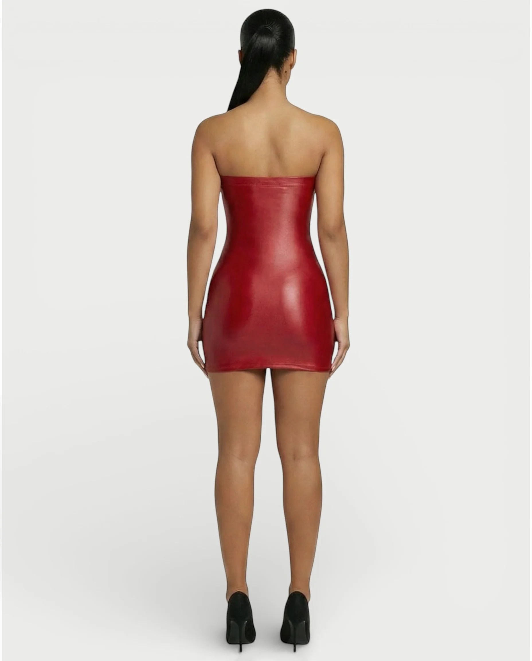 EVELORE Satin Tube Bodycon Mini Dress - Image 9