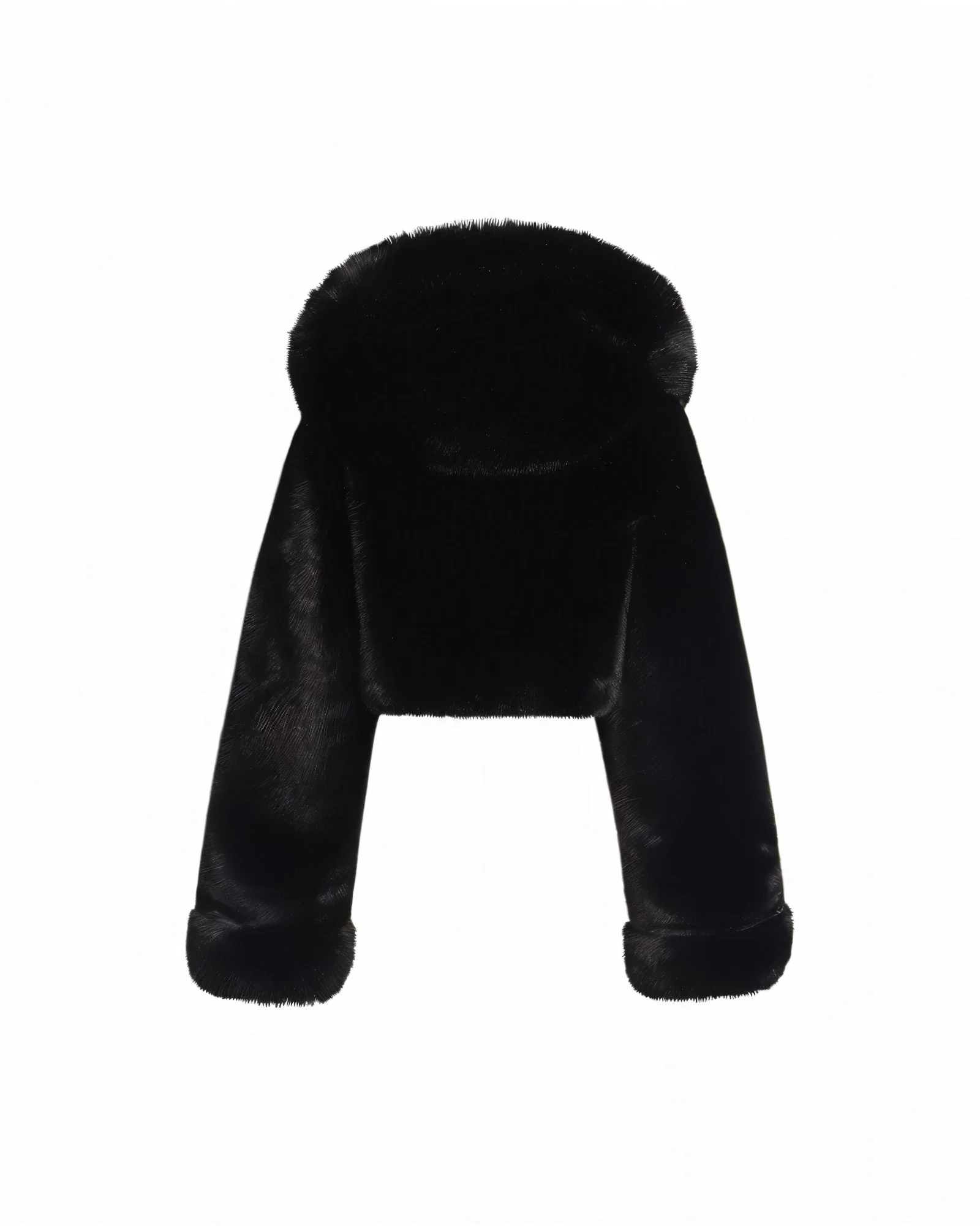 EZRA Plush Oversized Faux Fur Hooded Jacket - Image 12