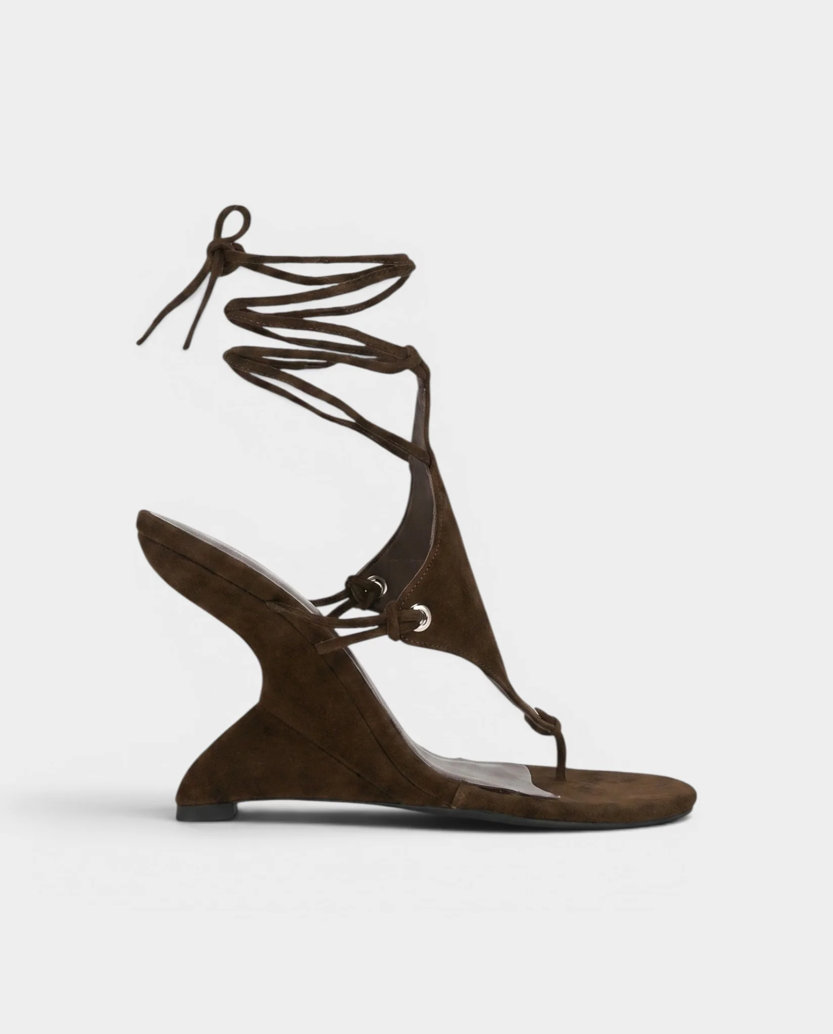 FELICE Lace-Up High-Heeled Wedge Sandals - Image 16