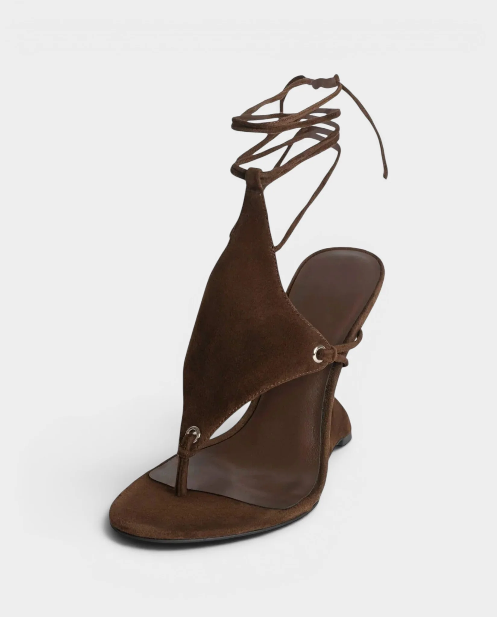 FELICE Lace-Up High-Heeled Wedge Sandals - Image 17