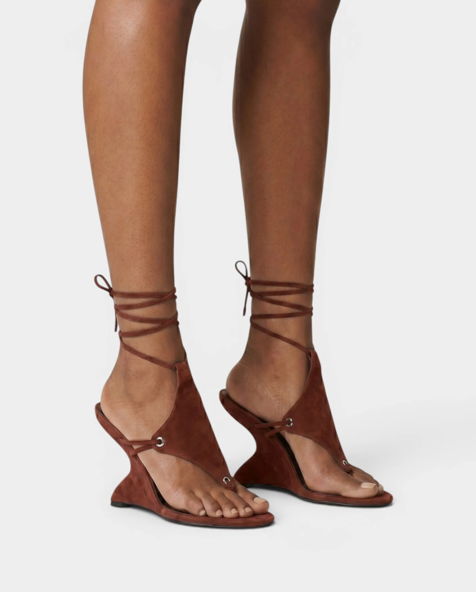 FELICE Lace-Up High-Heeled Wedge Sandals - Image 19