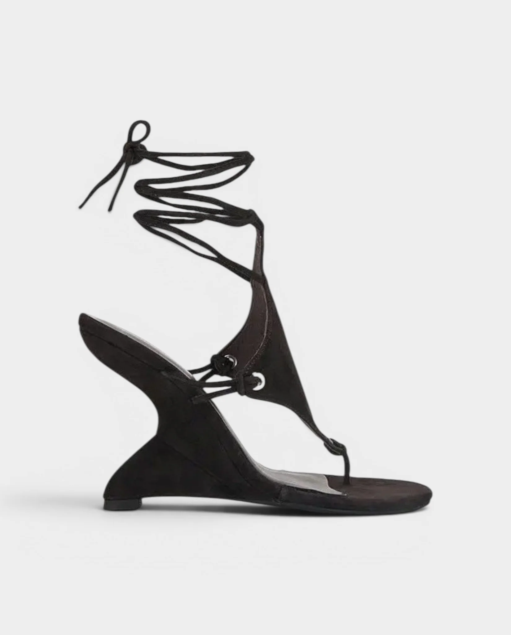 FELICE Lace-Up High-Heeled Wedge Sandals - Image 7