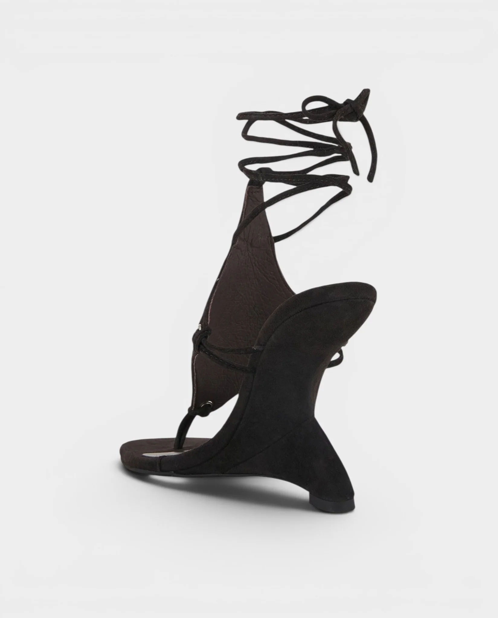 FELICE Lace-Up High-Heeled Wedge Sandals - Image 9