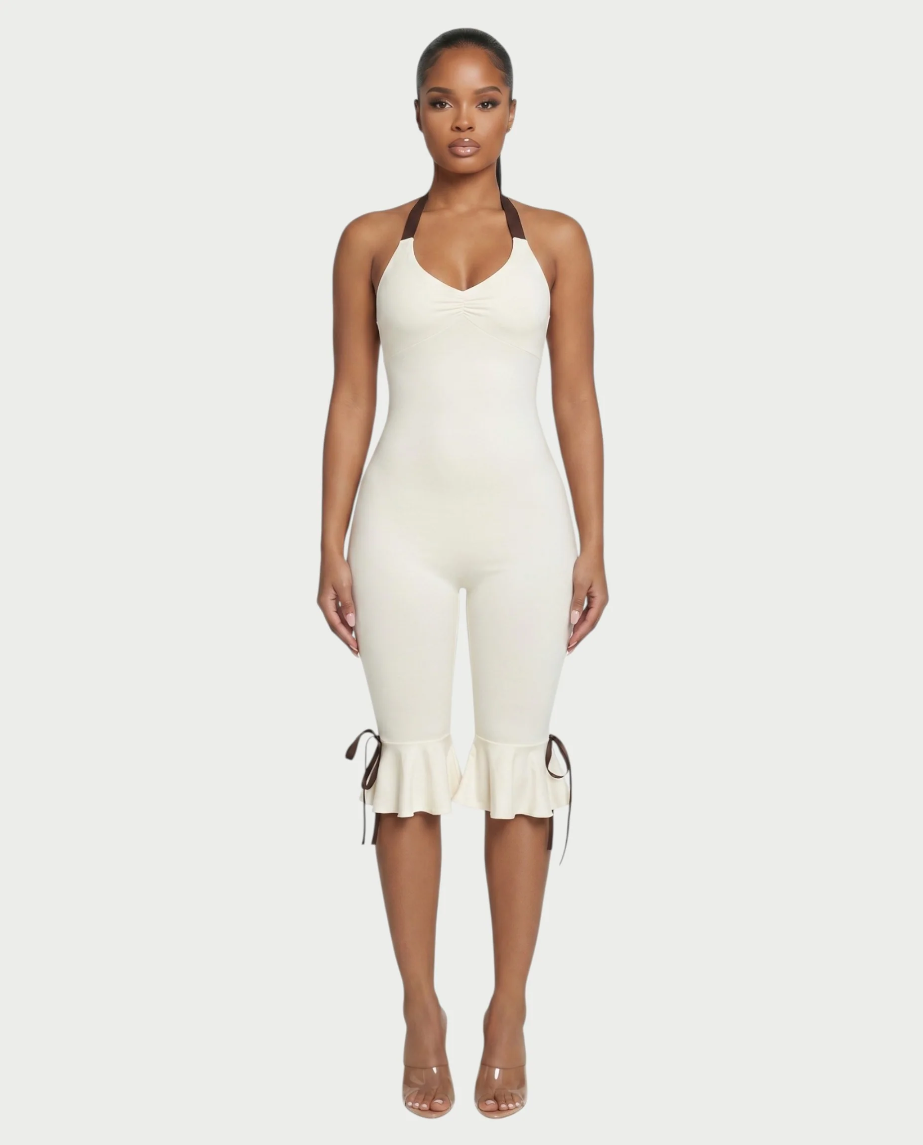 FELLY Open-Back Capri Jumpsuit