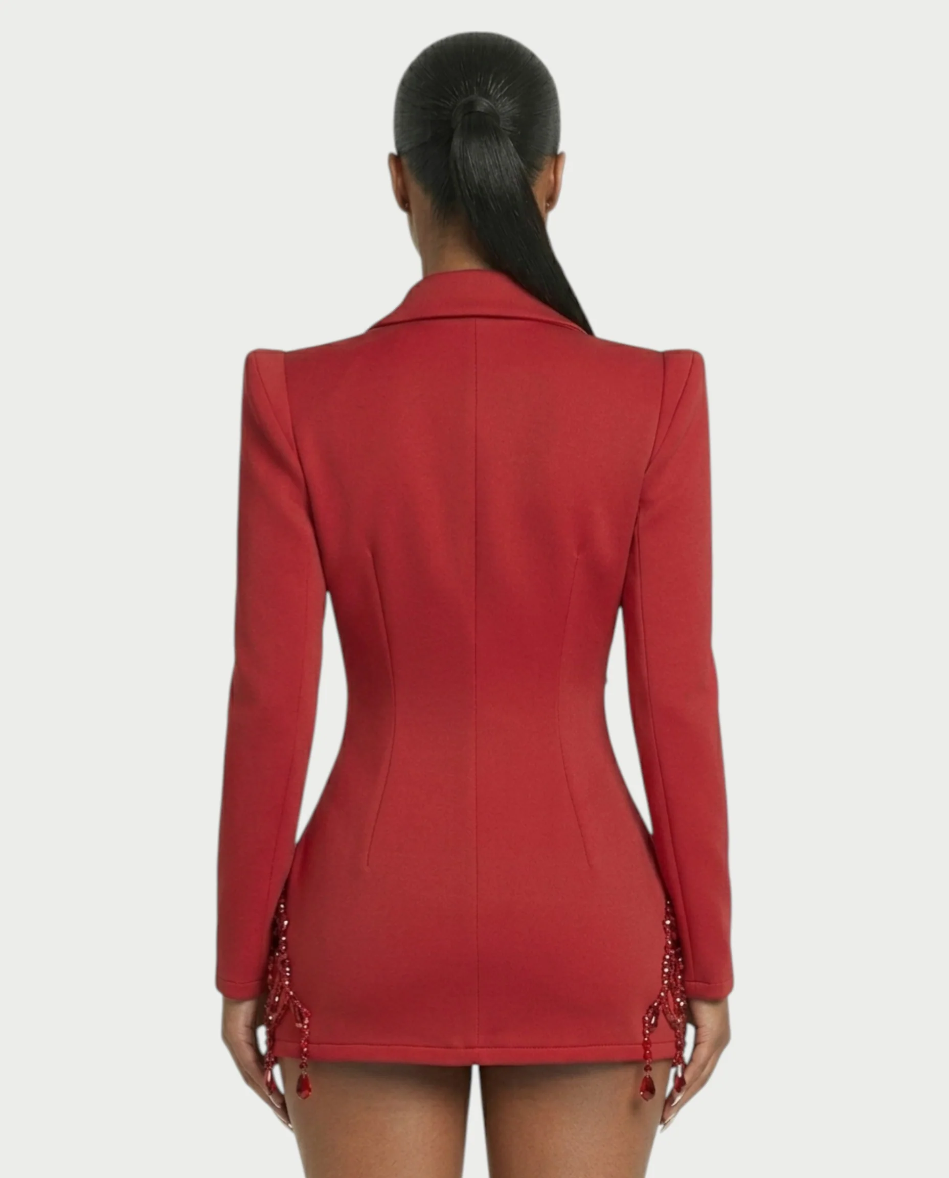 FIOR Pearl & Crystal Blazer Mini Dress - Image 15