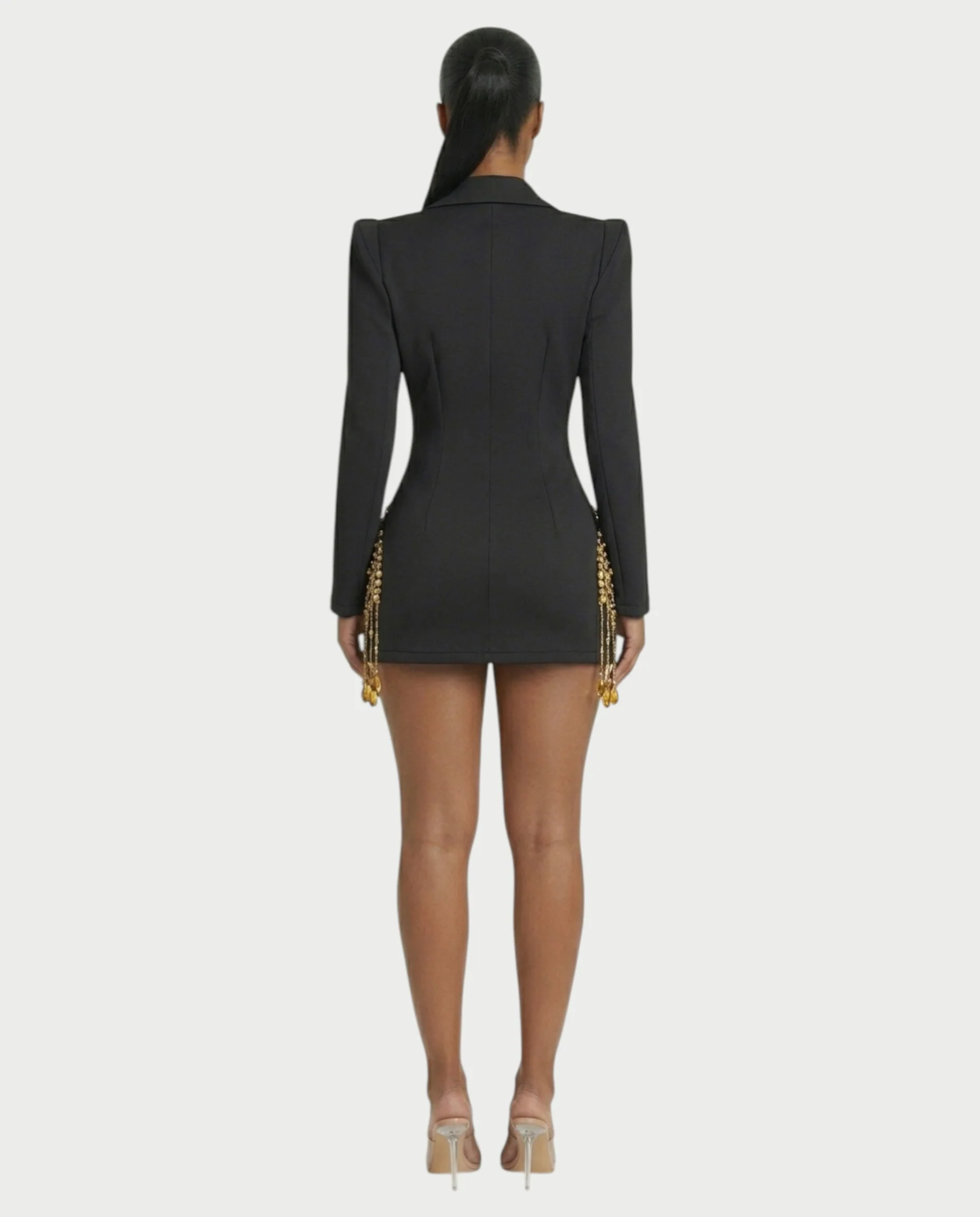 FIOR Pearl & Crystal Blazer Mini Dress - Image 17