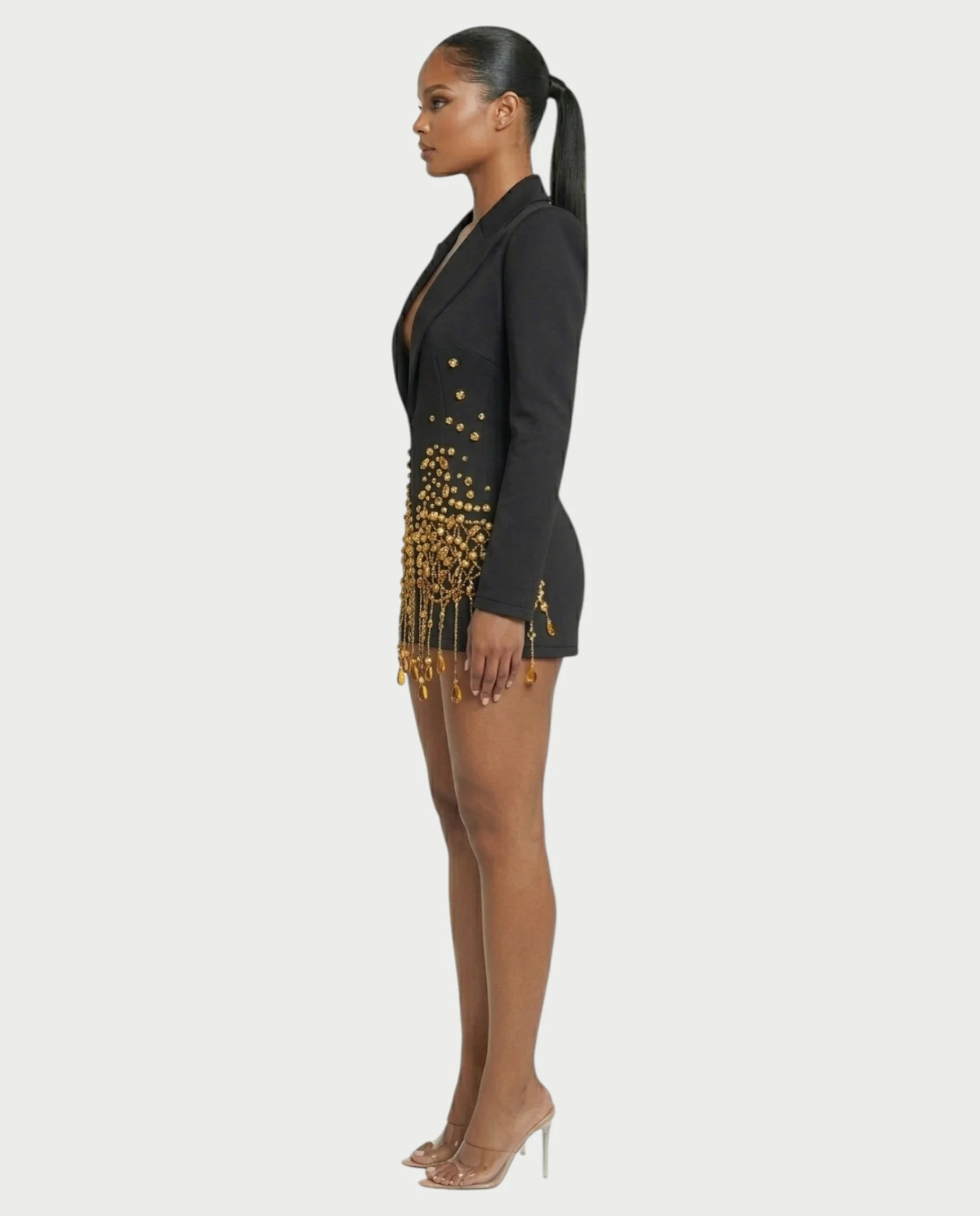 FIOR Pearl & Crystal Blazer Mini Dress - Image 18