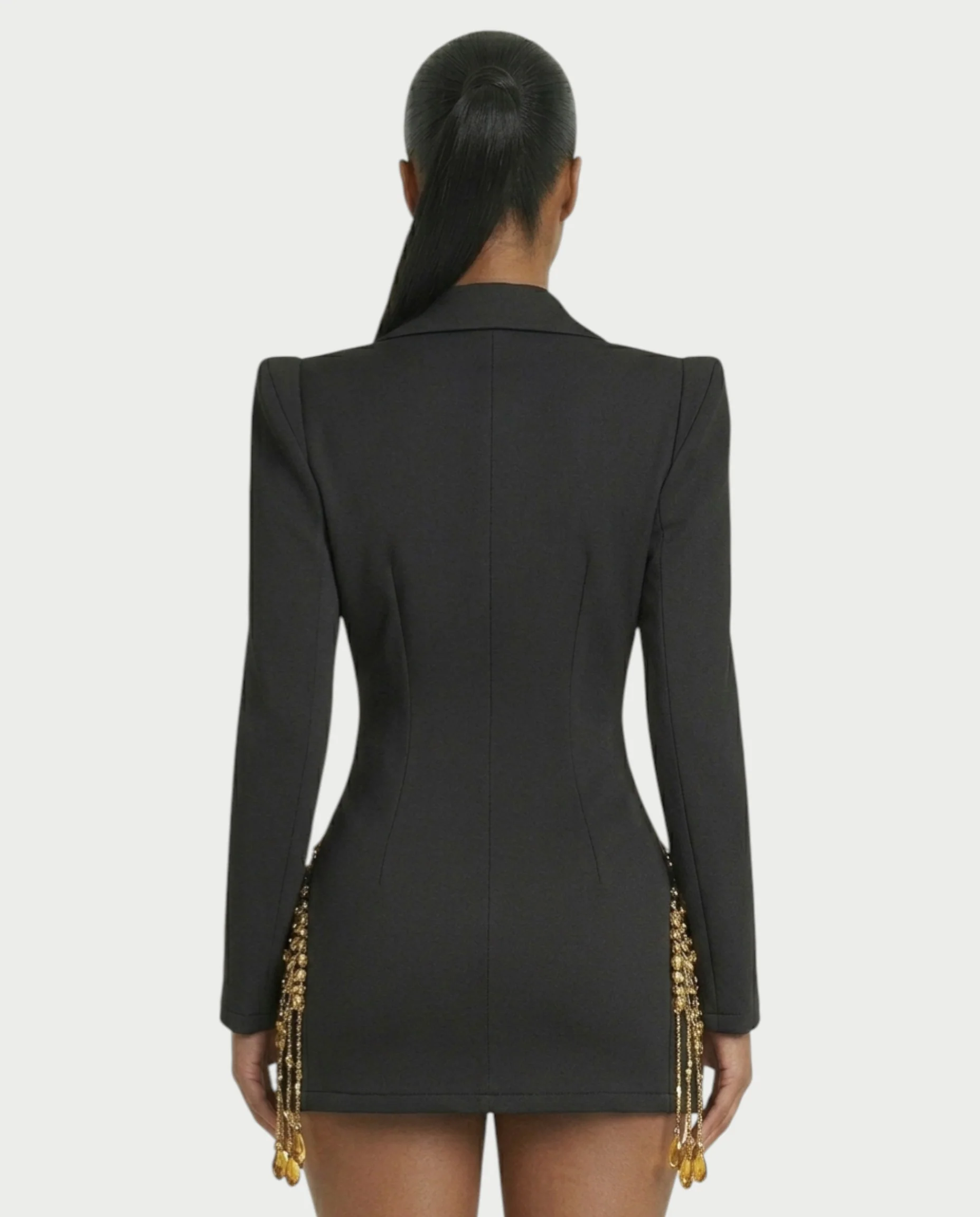FIOR Pearl & Crystal Blazer Mini Dress - Image 20