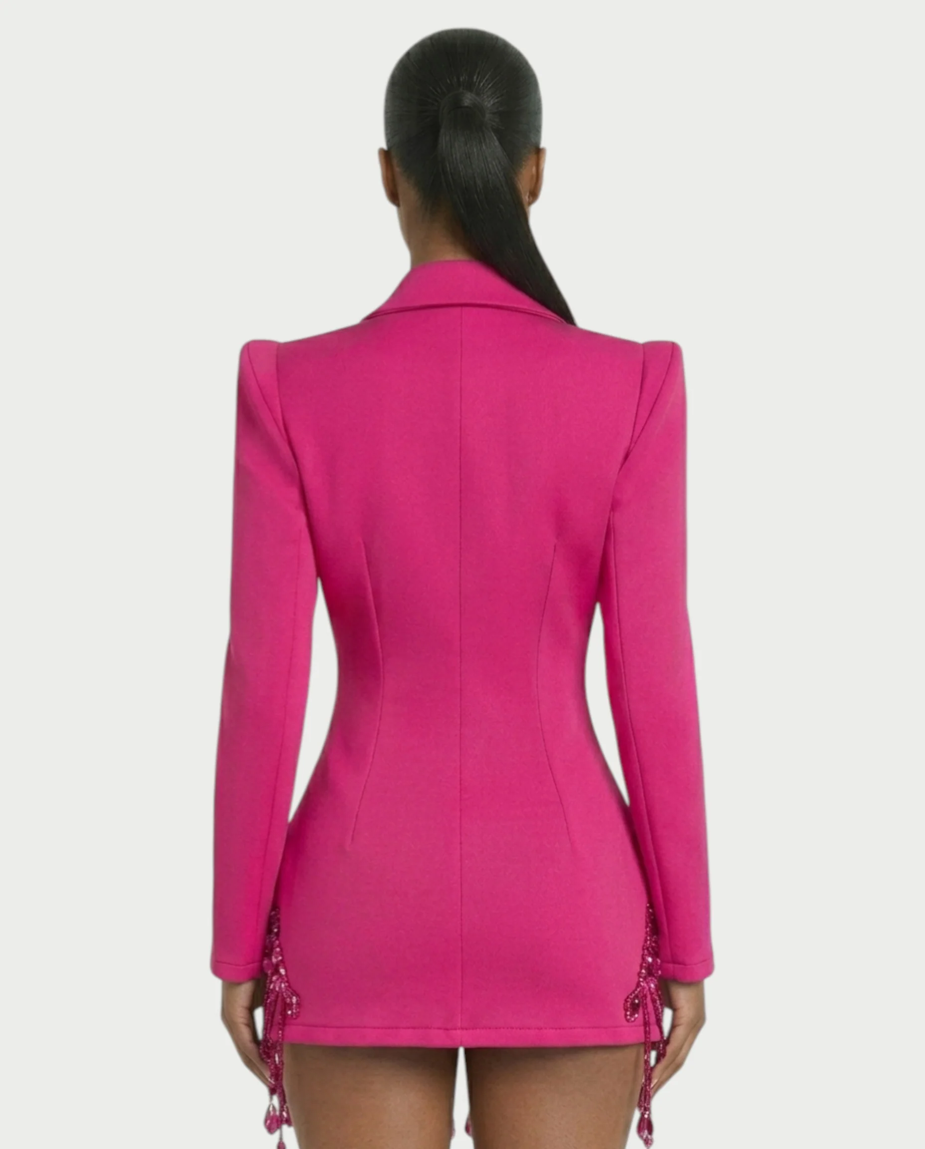 FIOR Pearl & Crystal Blazer Mini Dress - Image 25