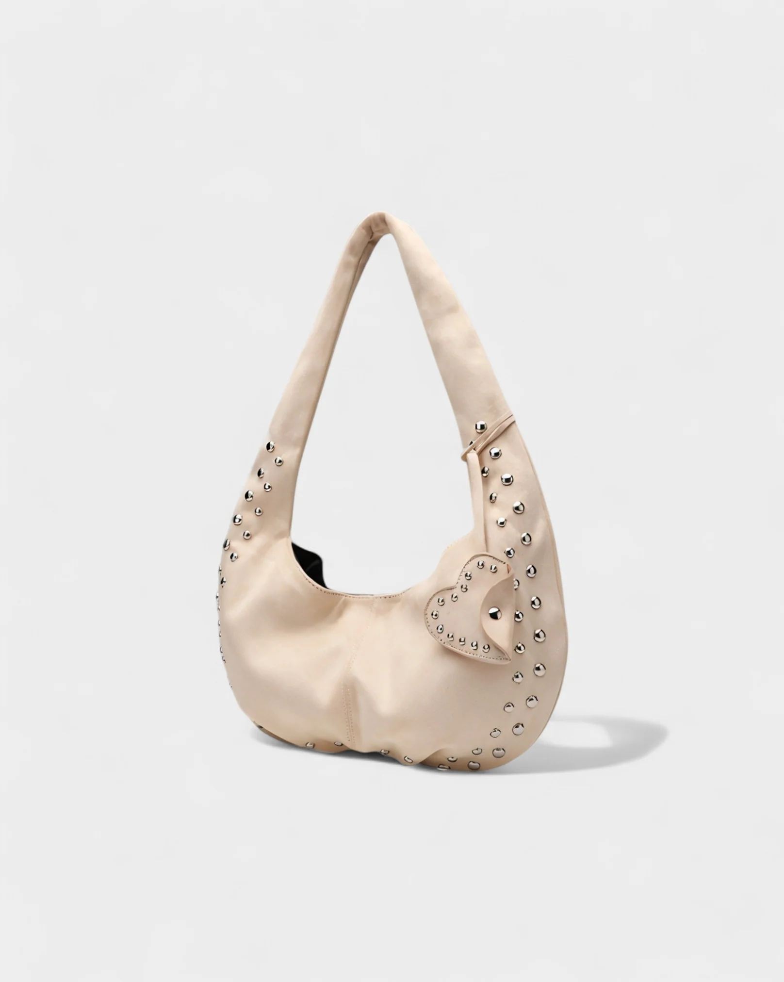 GELLA Heart Charm Studded Shoulder Bag - Image 10