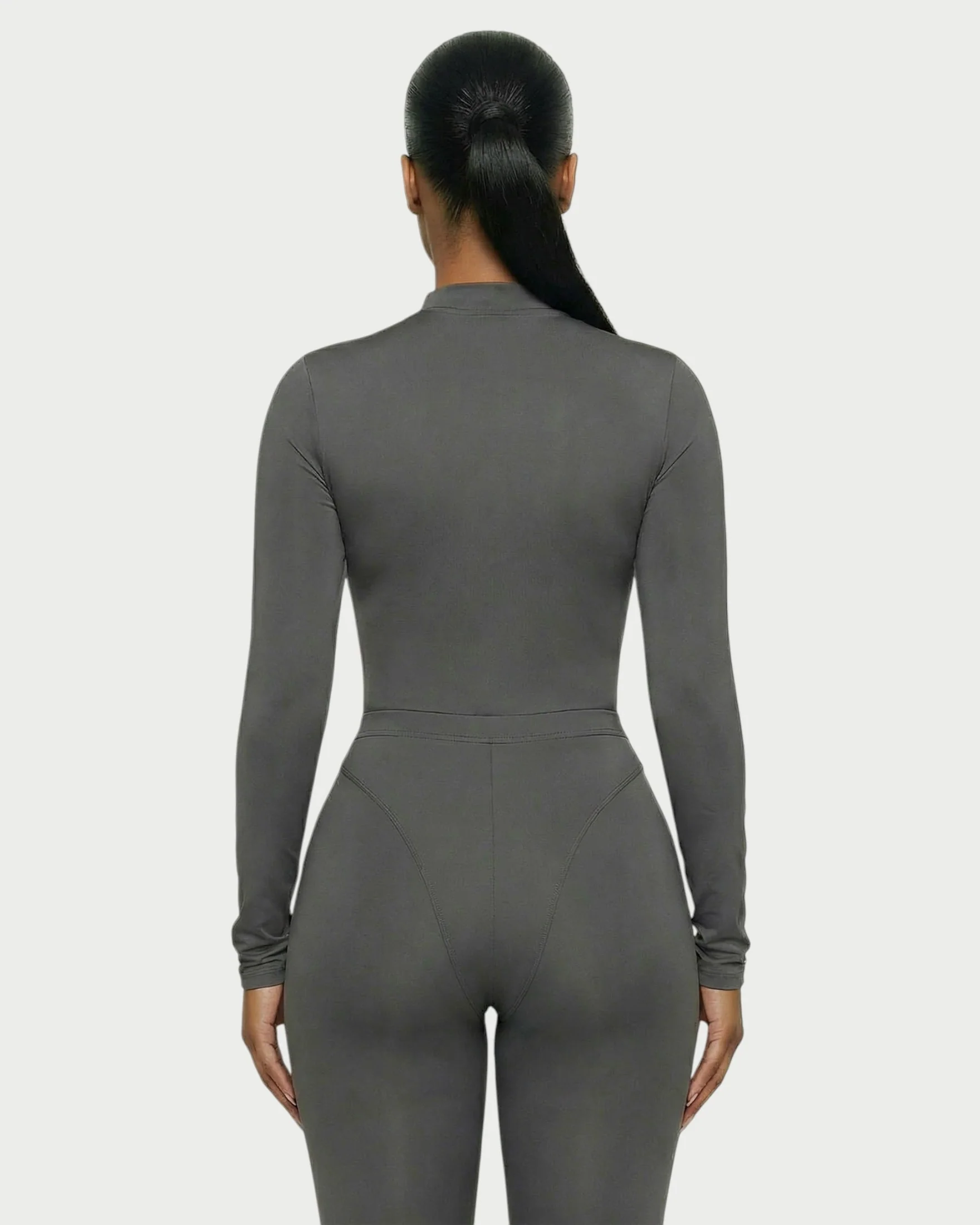 HAINA Long-Sleeve Bodysuit & High-Waist Leggings Set - Image 5
