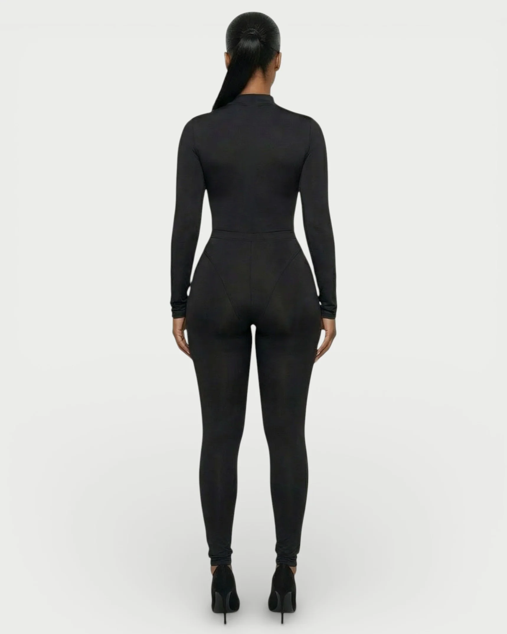 HAINA Long-Sleeve Bodysuit & High-Waist Leggings Set - Image 9
