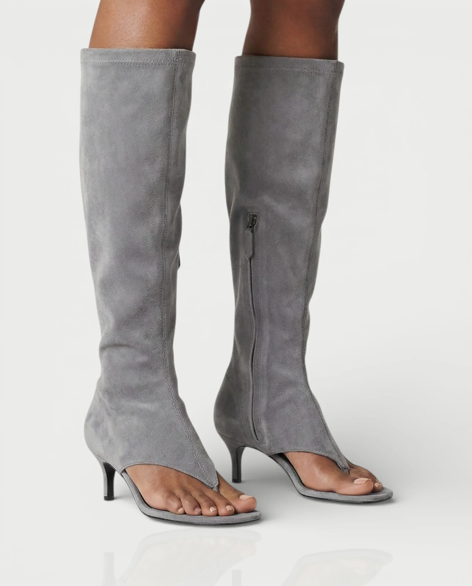 HOLIRA Knee-High Thong Sandal Heels - Image 8