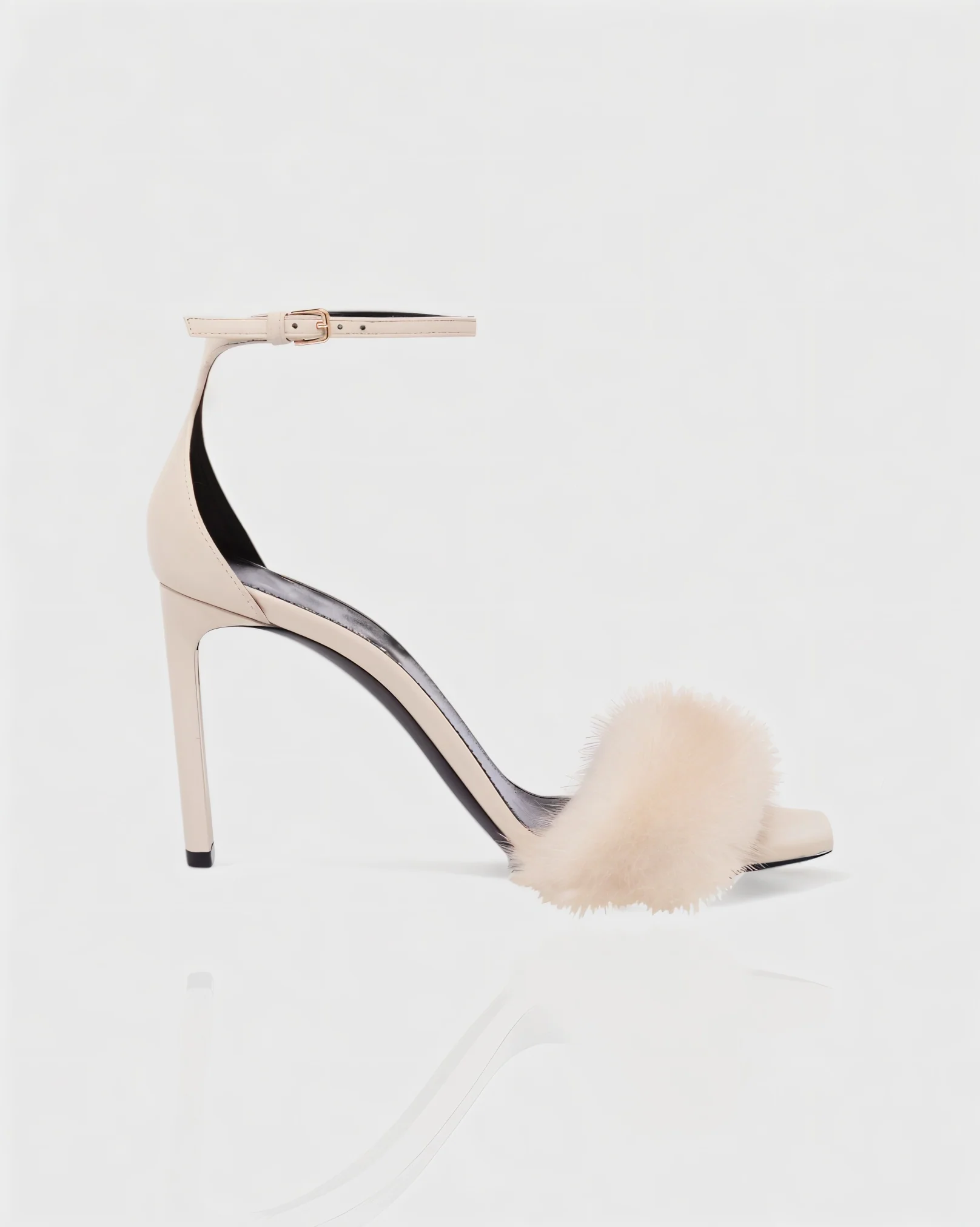ILUNA Mink Fur Strap Heels - Image 8