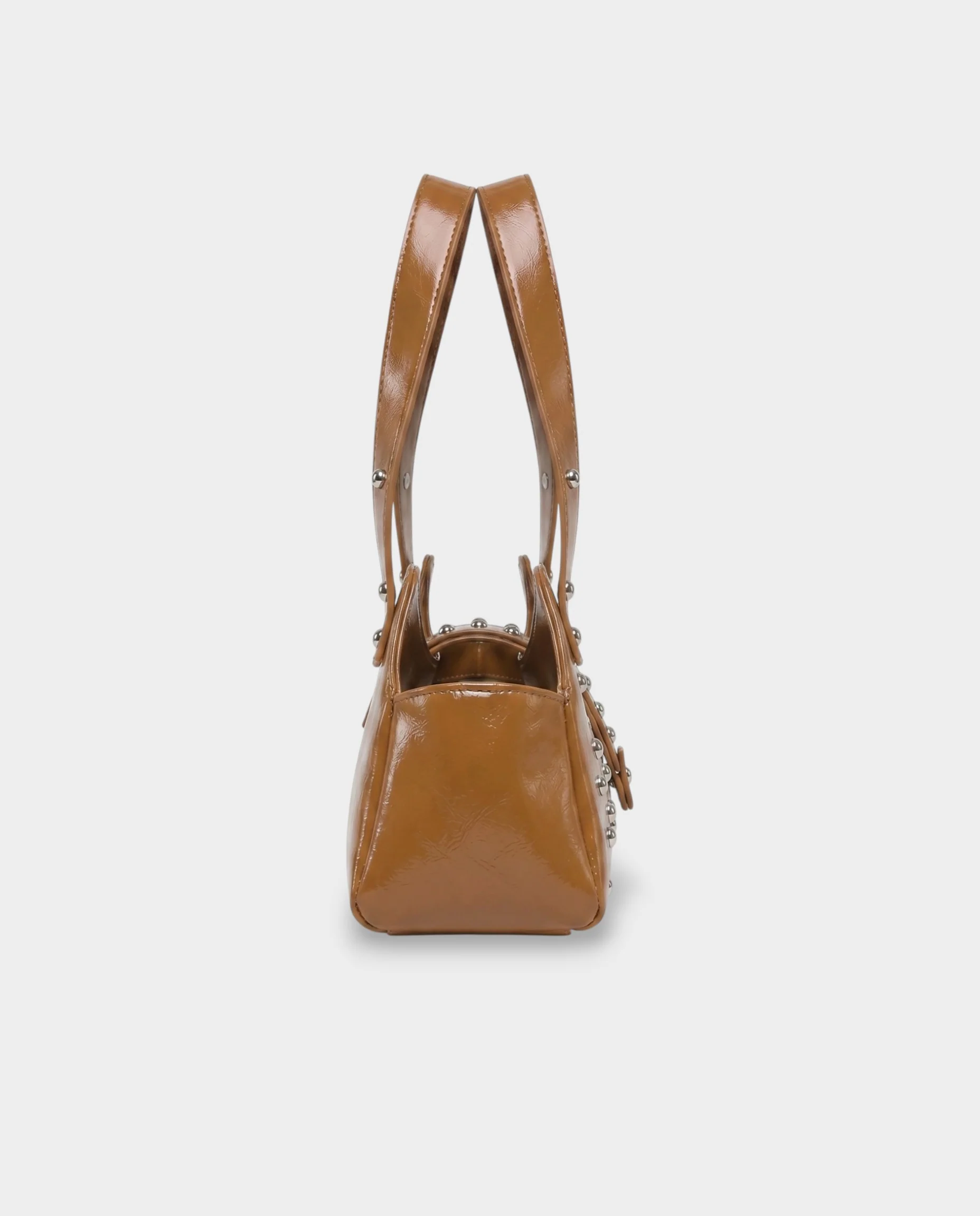 INTERA Studded Faux Leather Shoulder Bag - Image 12