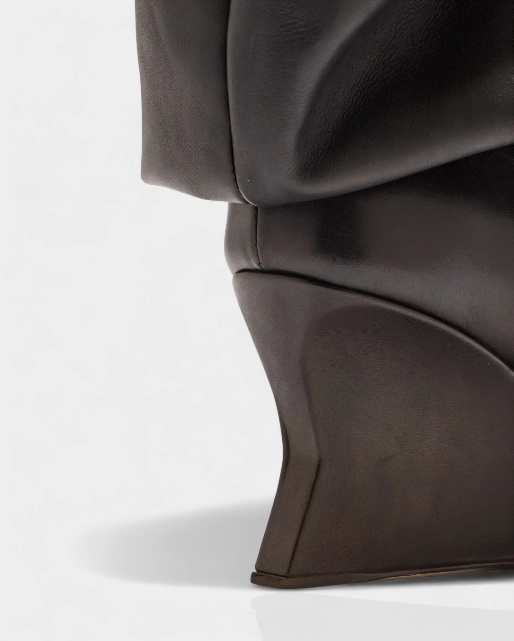 IRELLE Slouchy Faux Leather Pointed Wedge Heel Boots - Image 20