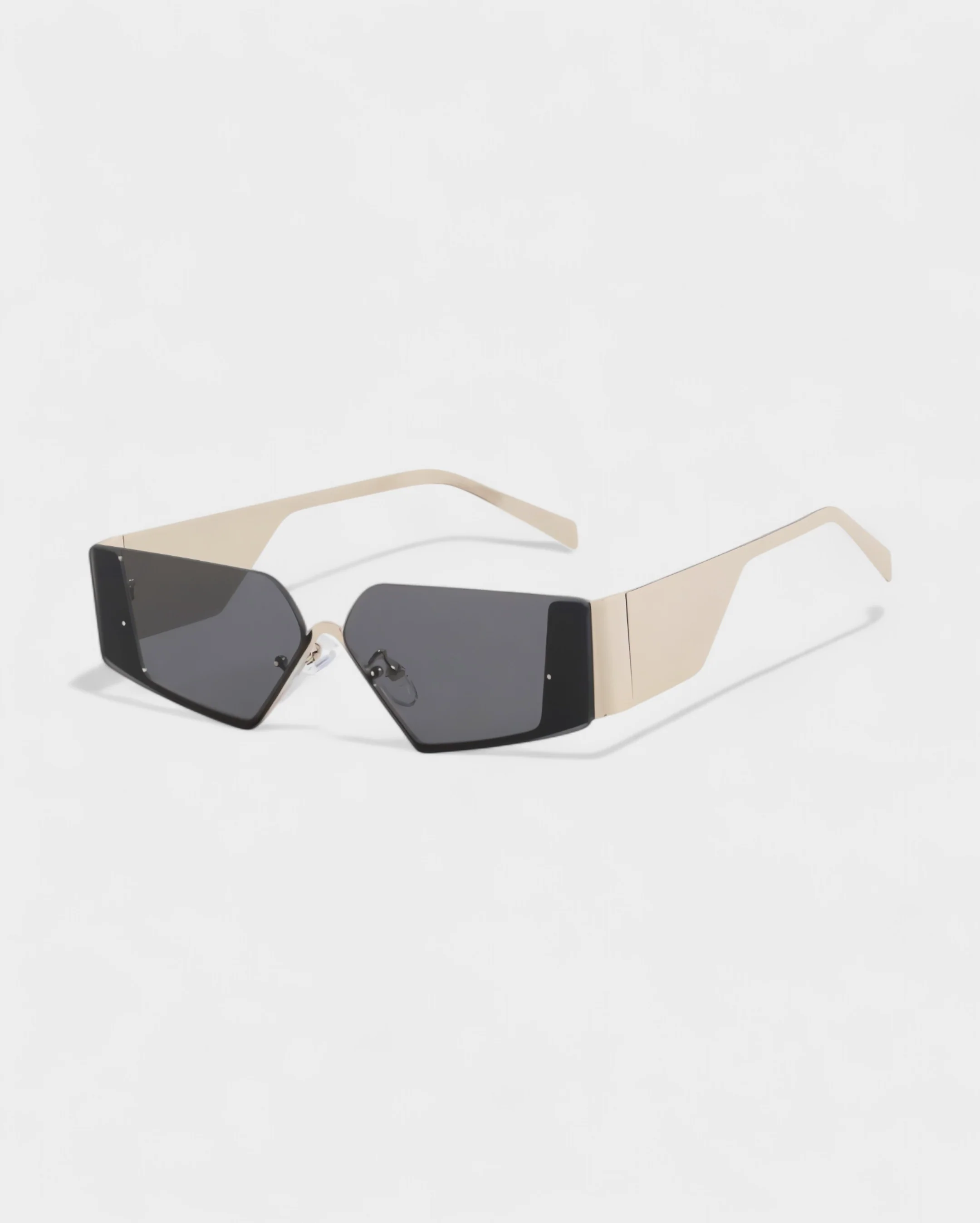 JANNA Y2K Style Asymmetrical Rectangle Sunglasses - Image 3