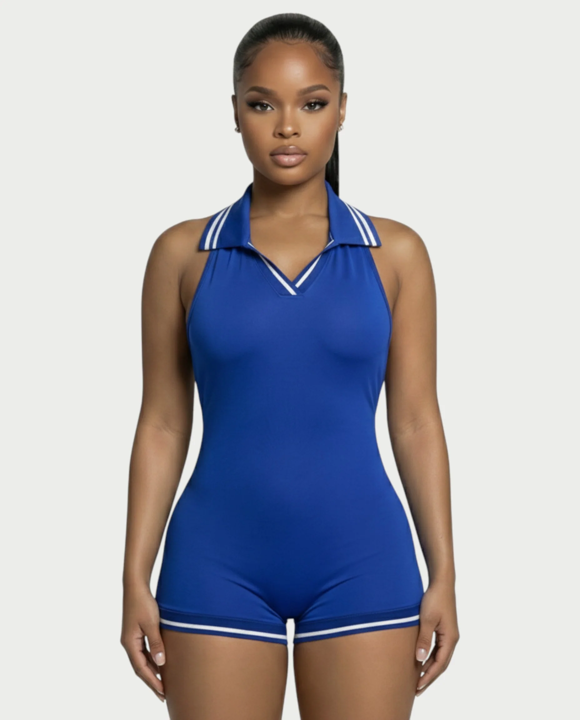 JEYNE Backless Halter Sleeveless Romper - Image 19