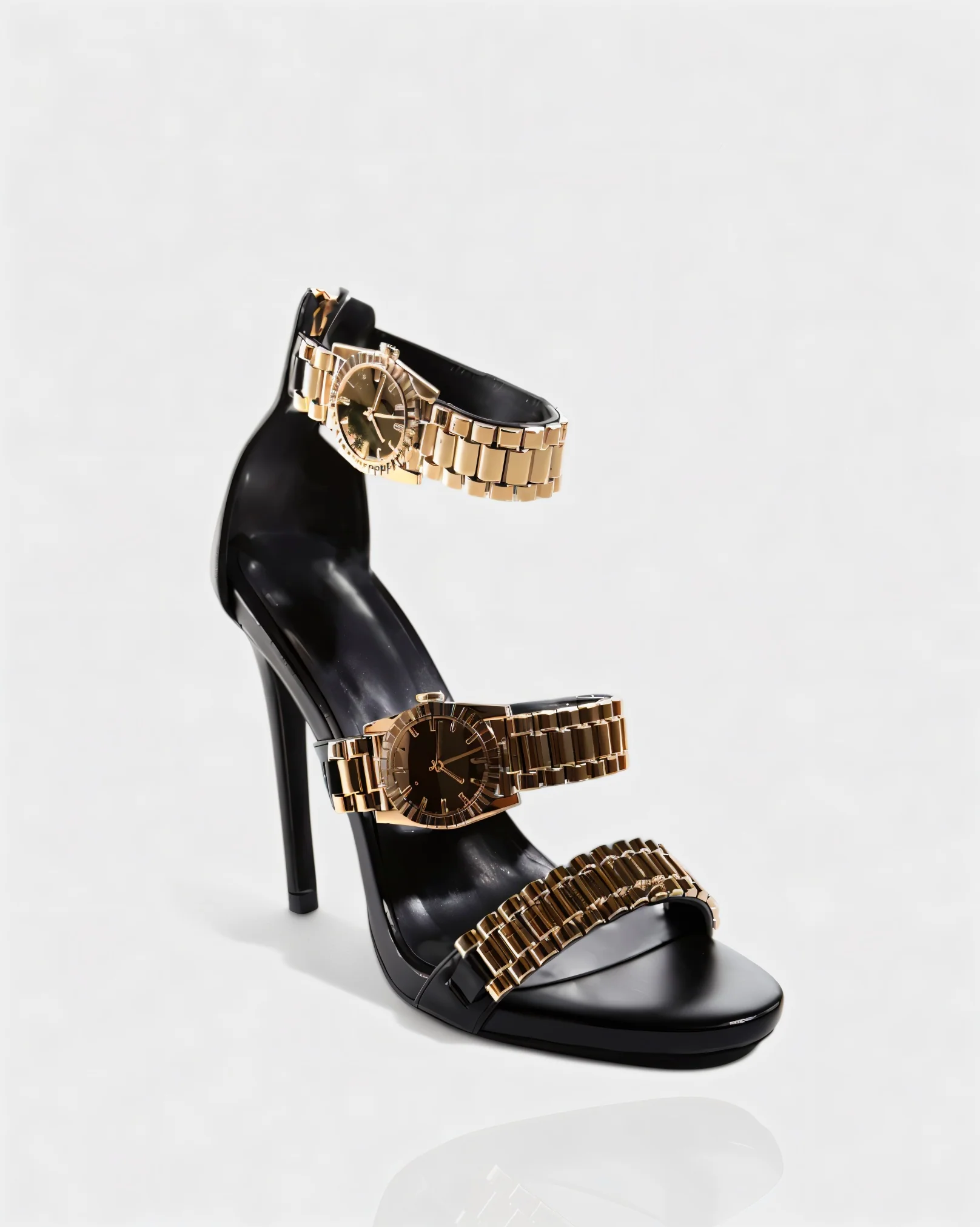 JILLY Watchband Strap Stiletto High Heels - Image 3