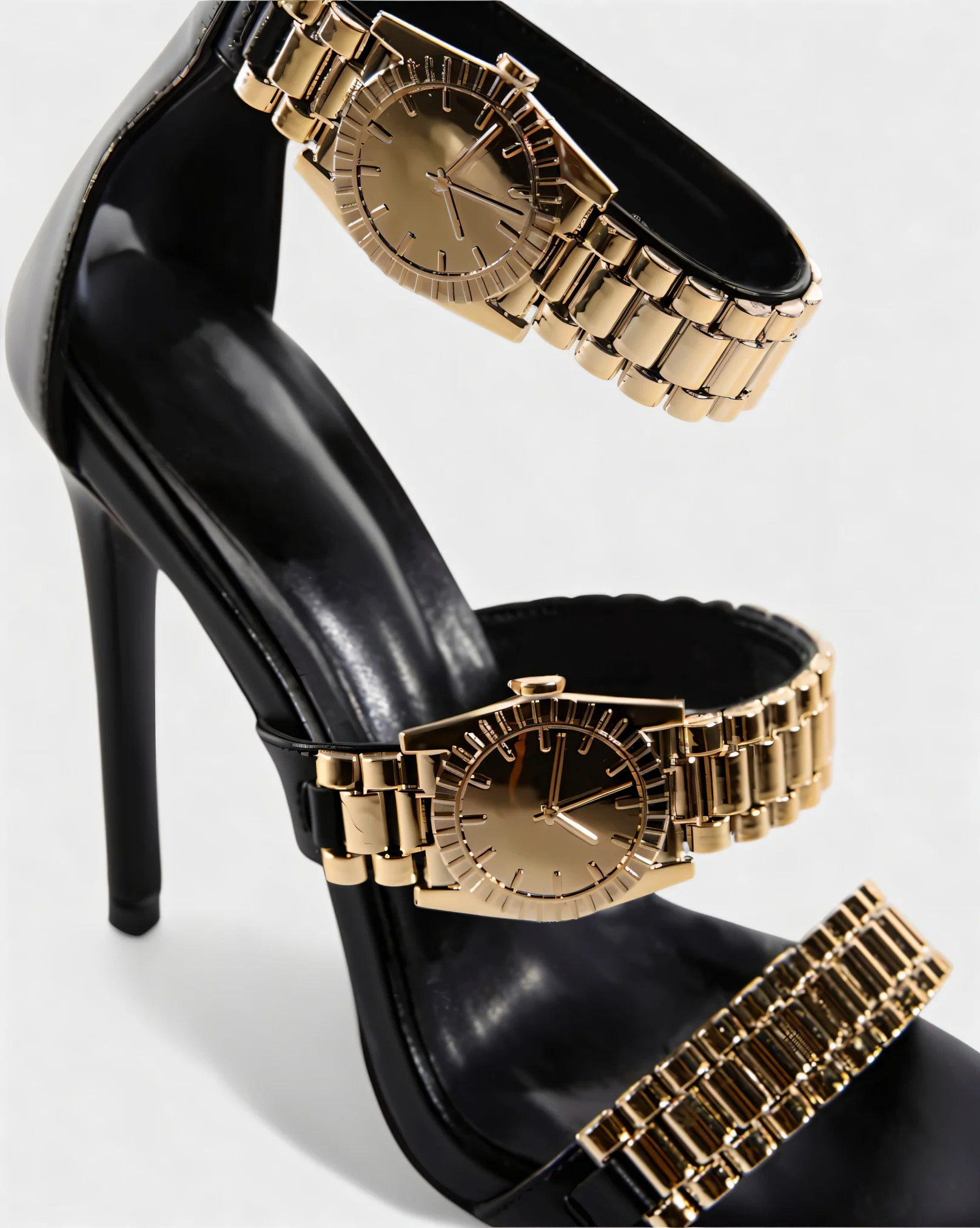JILLY Watchband Strap Stiletto High Heels - Image 7