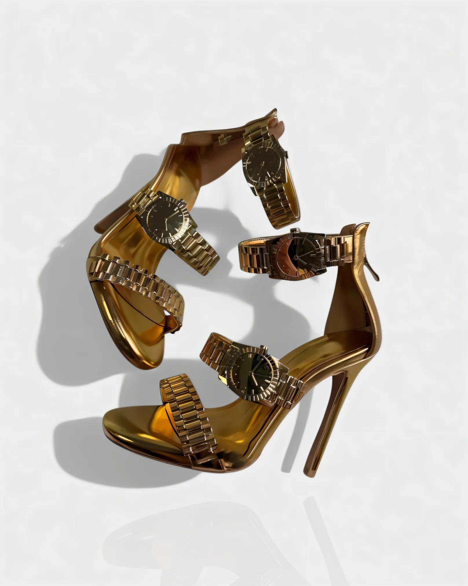 JILLY Watchband Strap Stiletto High Heels - Image 9