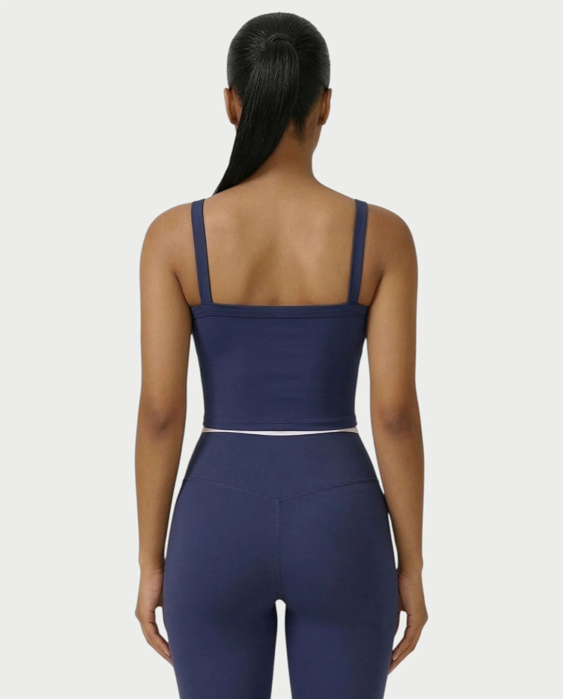 JINYA Padded Square-Neck Active Crop Top - Image 17